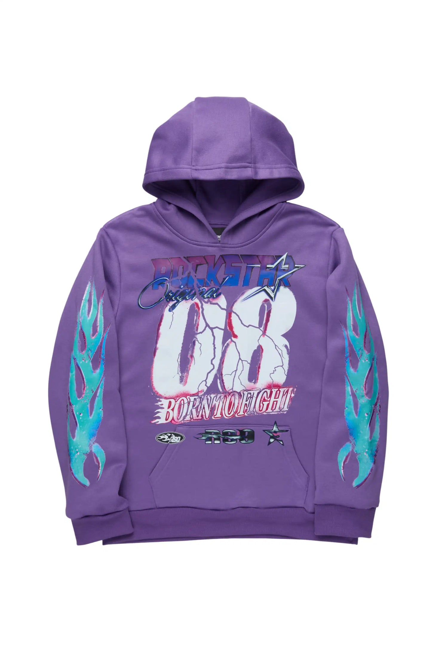Boys Vaelox Purple Graphic Hoodie