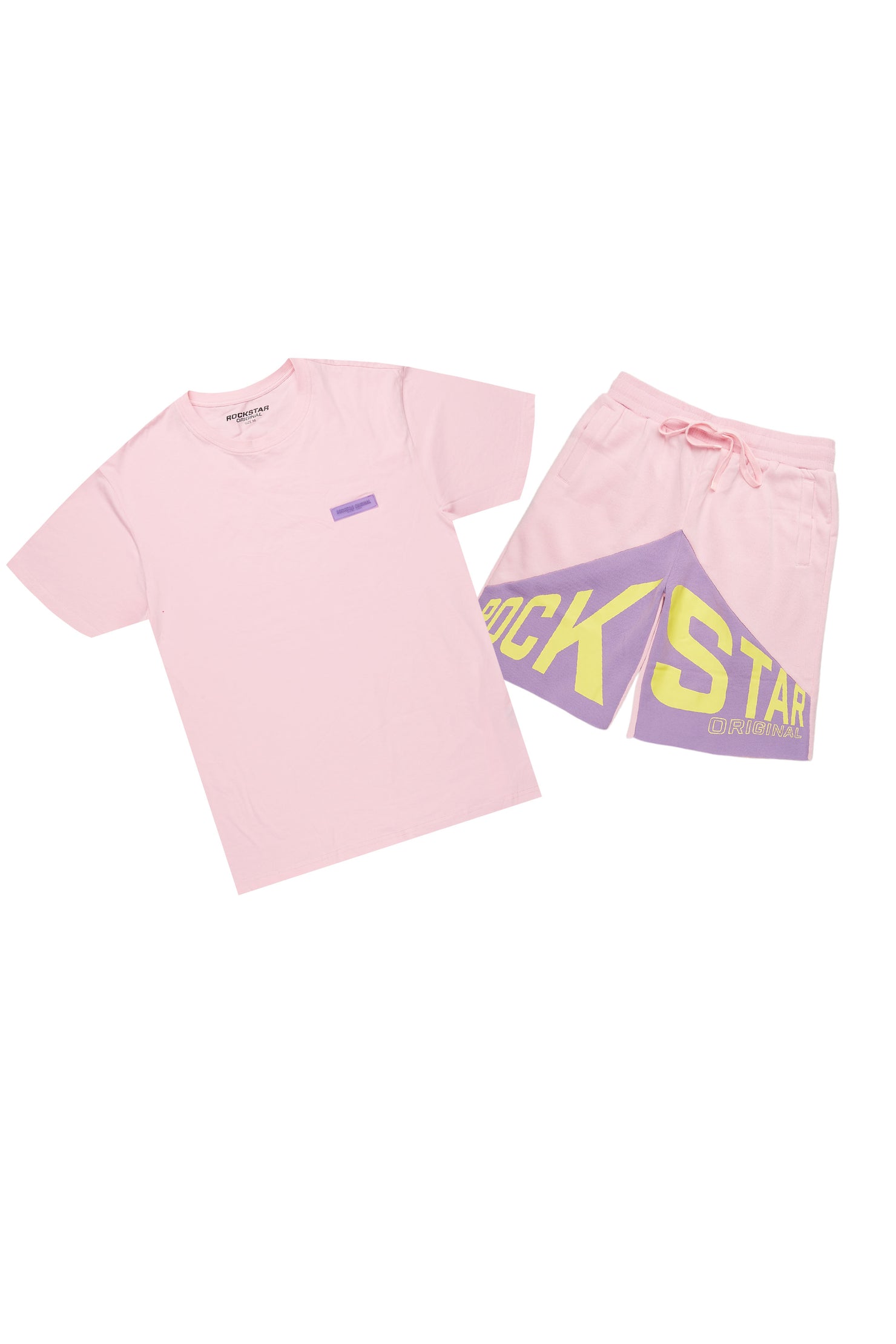 Diona Pink T-Shirt Short Set