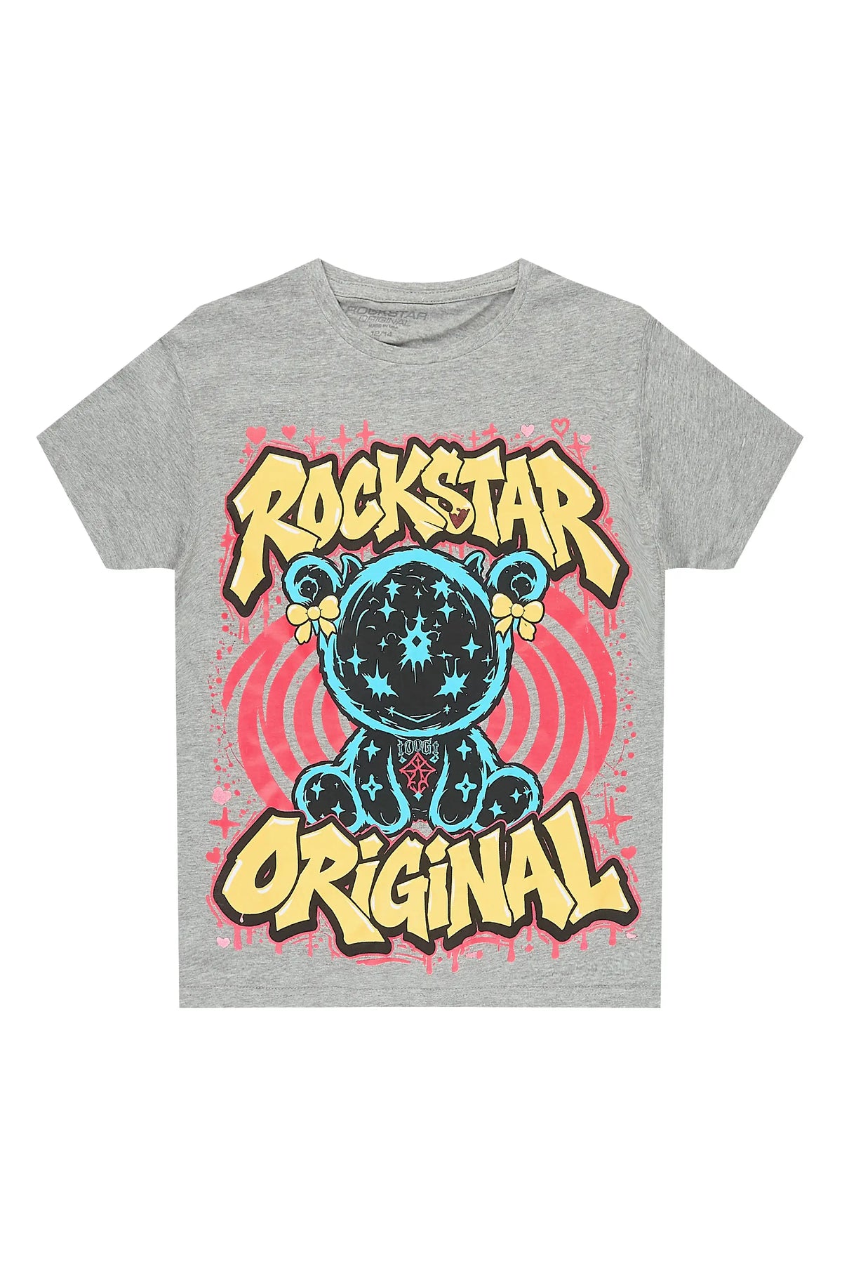 Girls Quanni Heather Grey Graphic T-Shirt