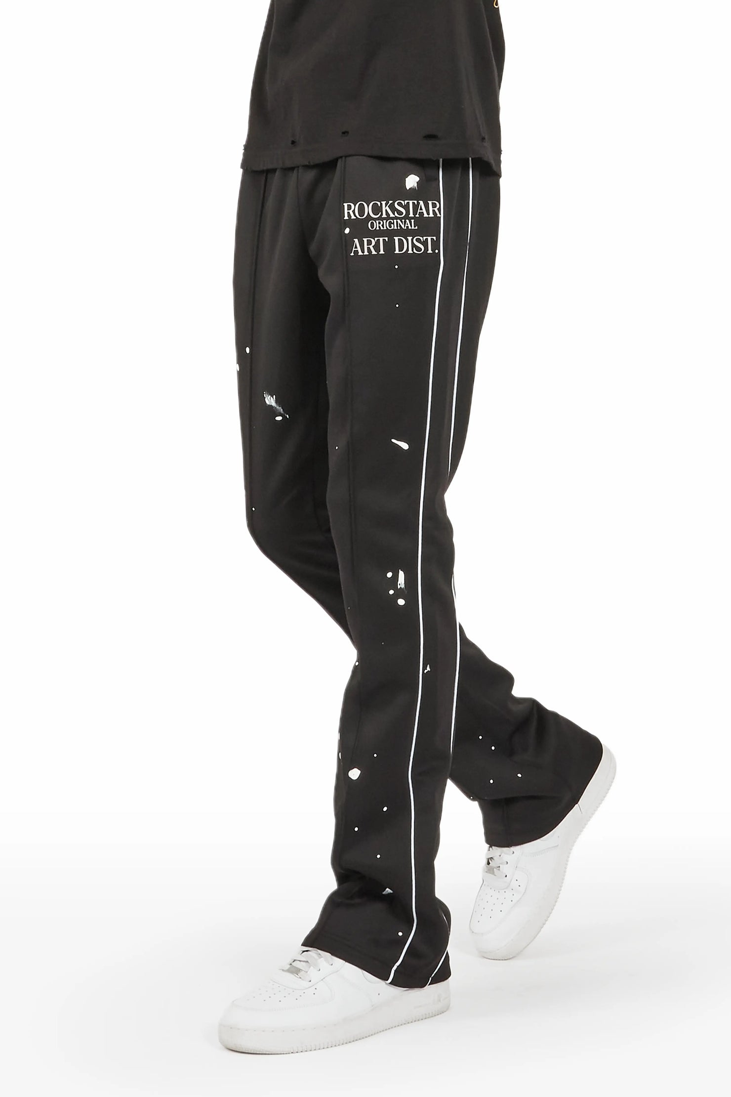 Jaco Black Stacked Flare Pant