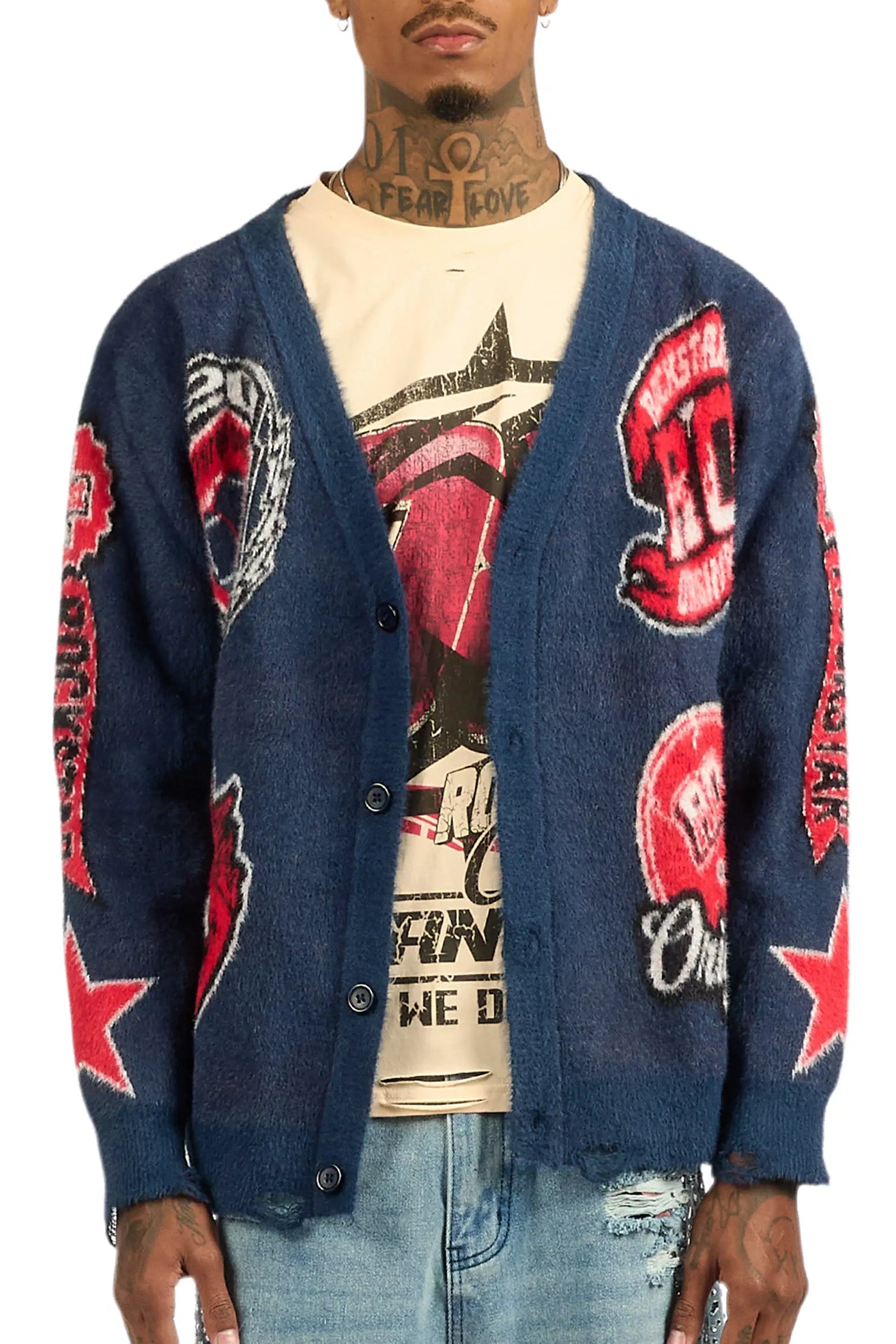 RSO Uni Navy Knit Sweater