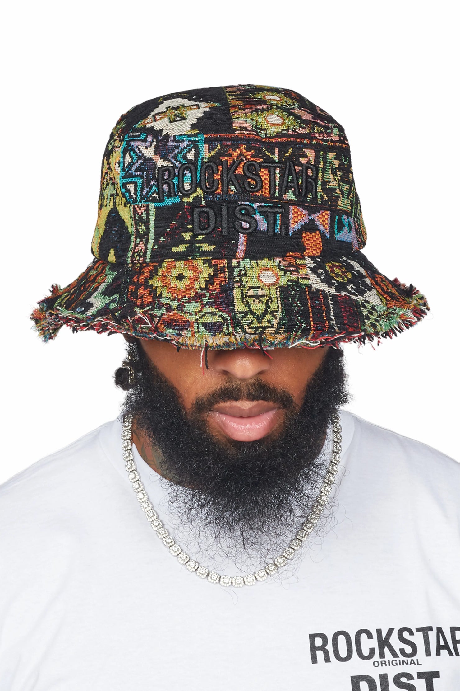 Ayami Green Tapestry Bucket Hat