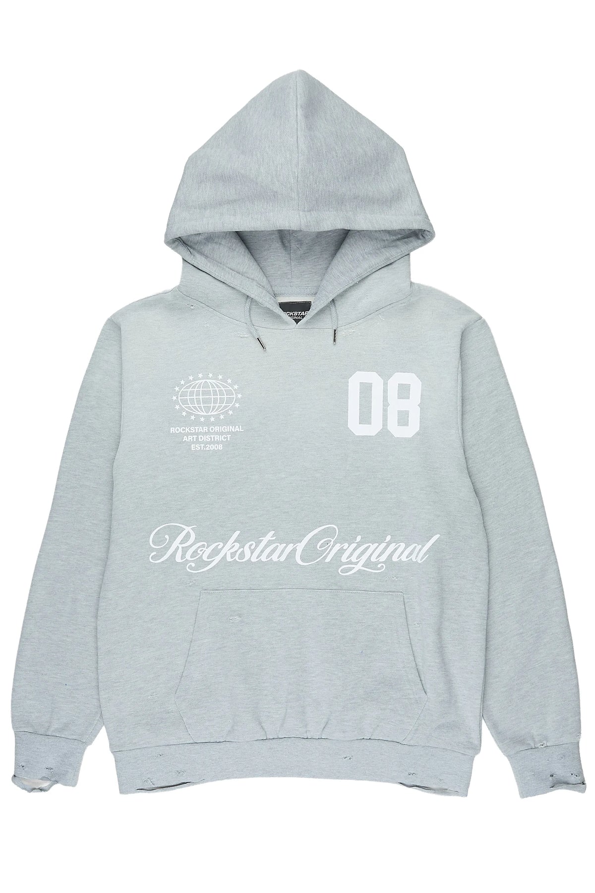 Posca Heather Grey Graphic Hoodie