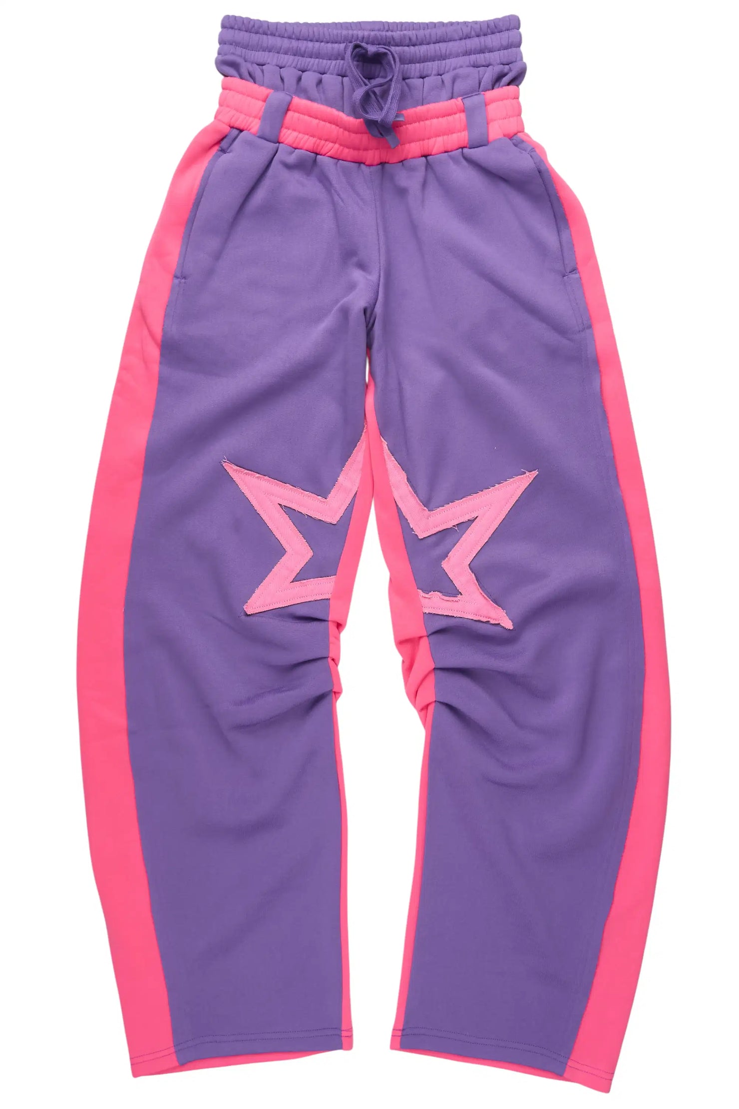 Canaan Purple Double Waisted Baggy Track Pant