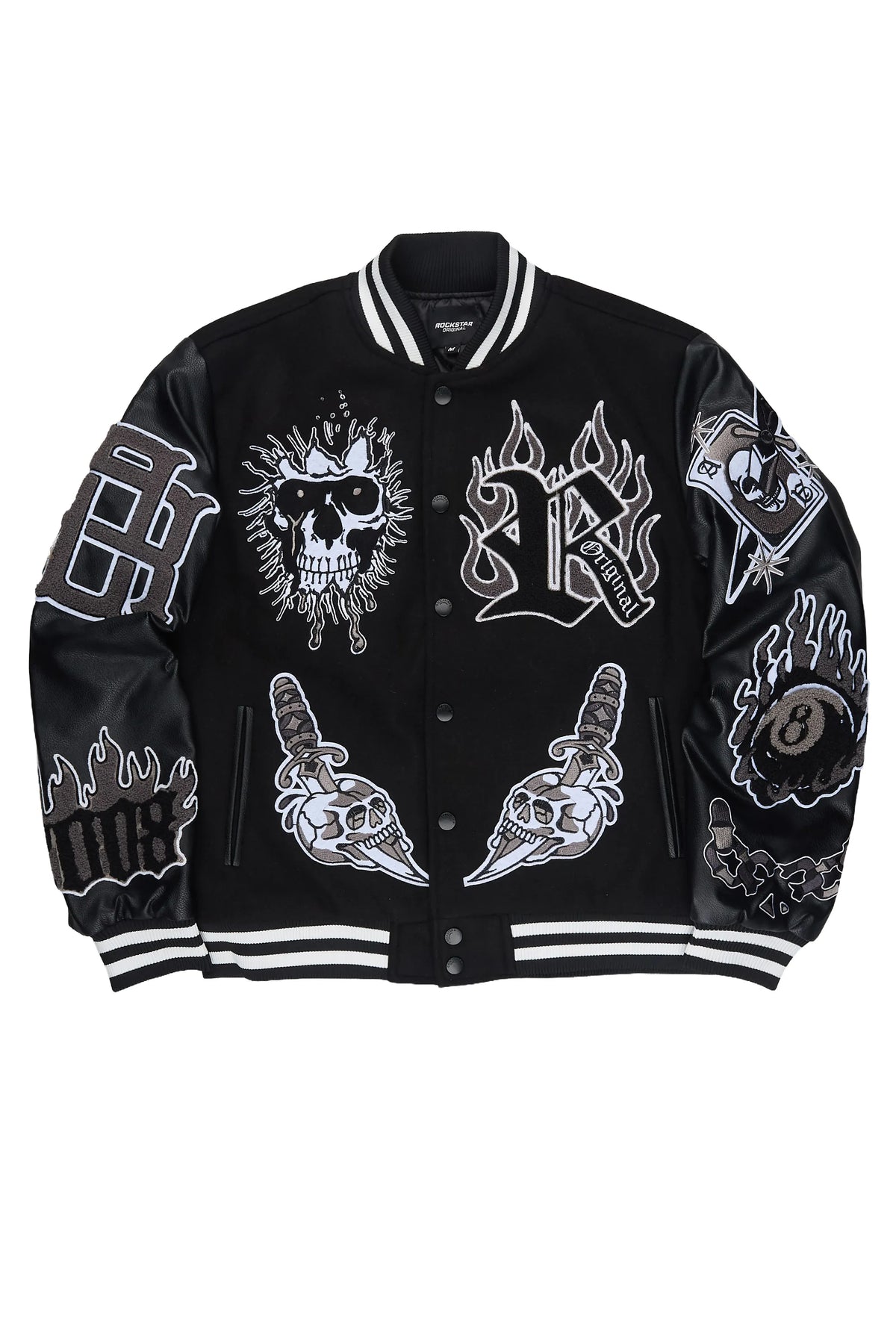Clarke Black/Black Varsity Jacket