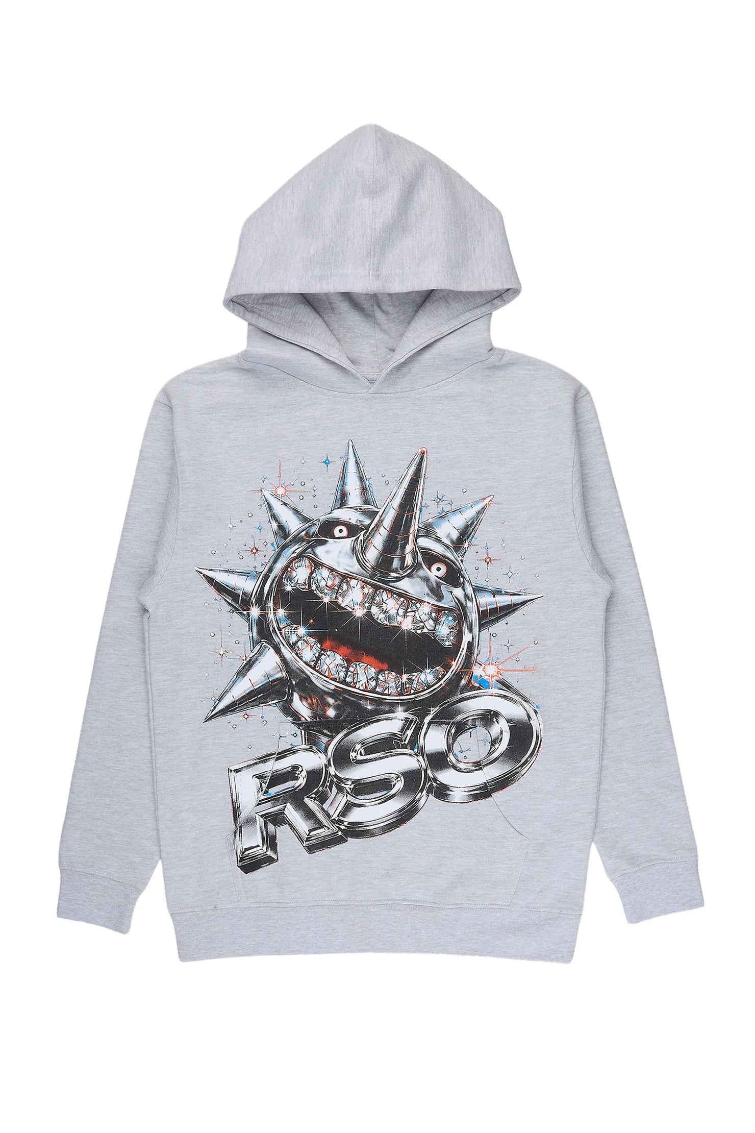 Boys Hagger Heather Grey Graphic Hoodie