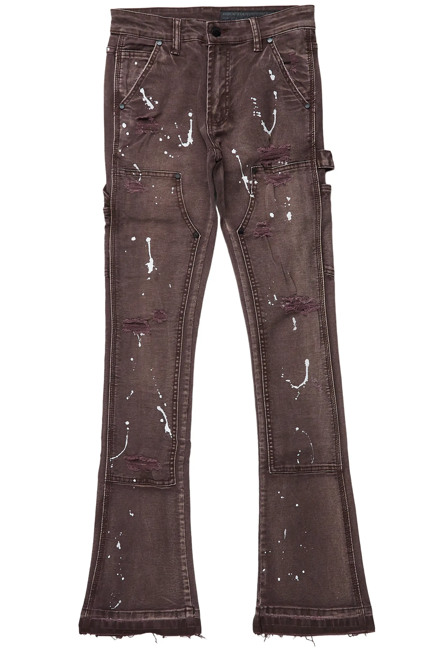 Thorton Brown Stacked Flare Jean