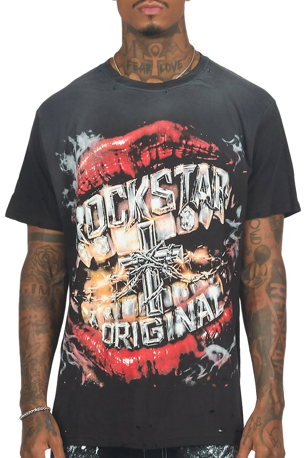 Antron Black Oversized Graphic T-Shirt