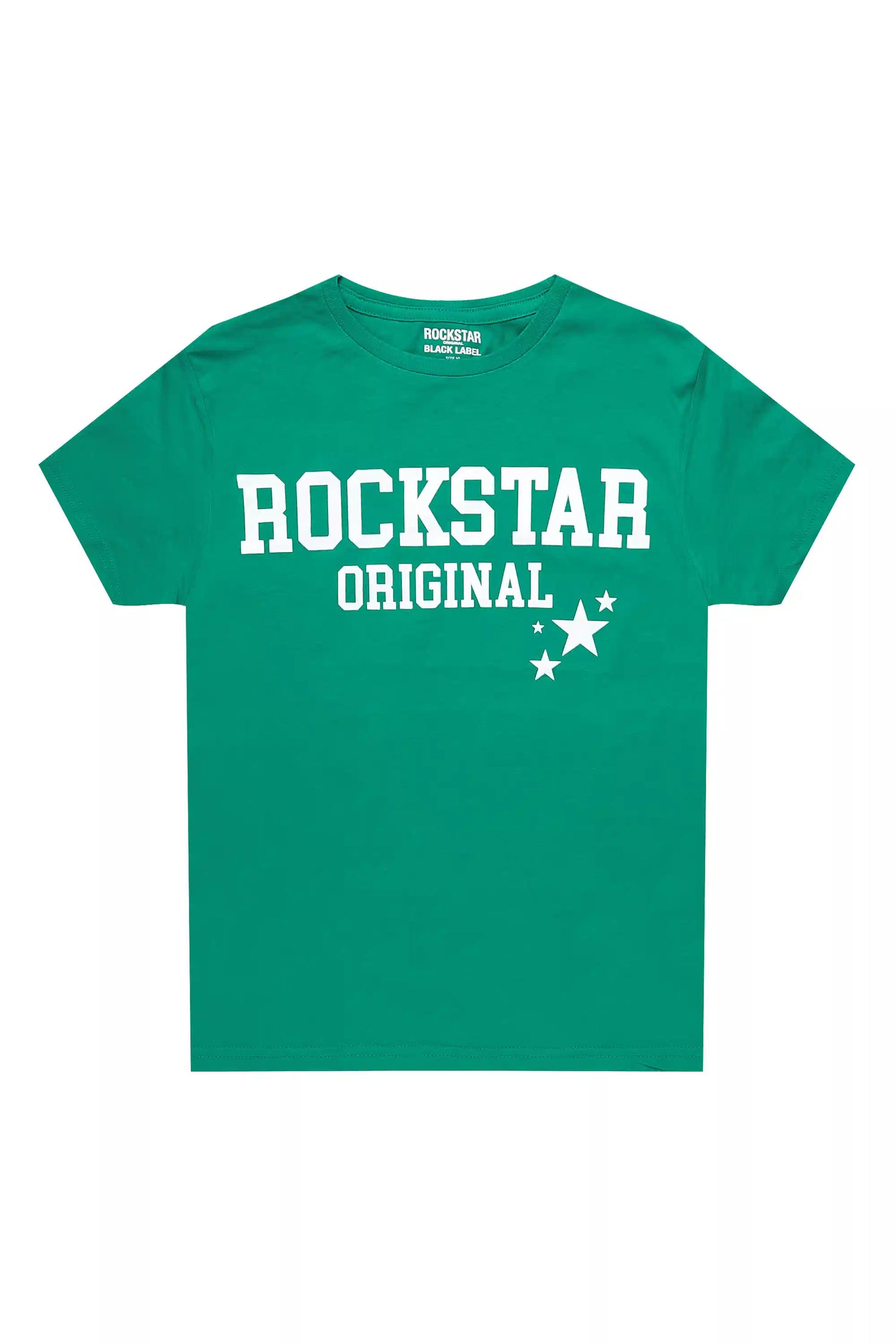 Boys Pluton Green/White Graphic T-Shirt