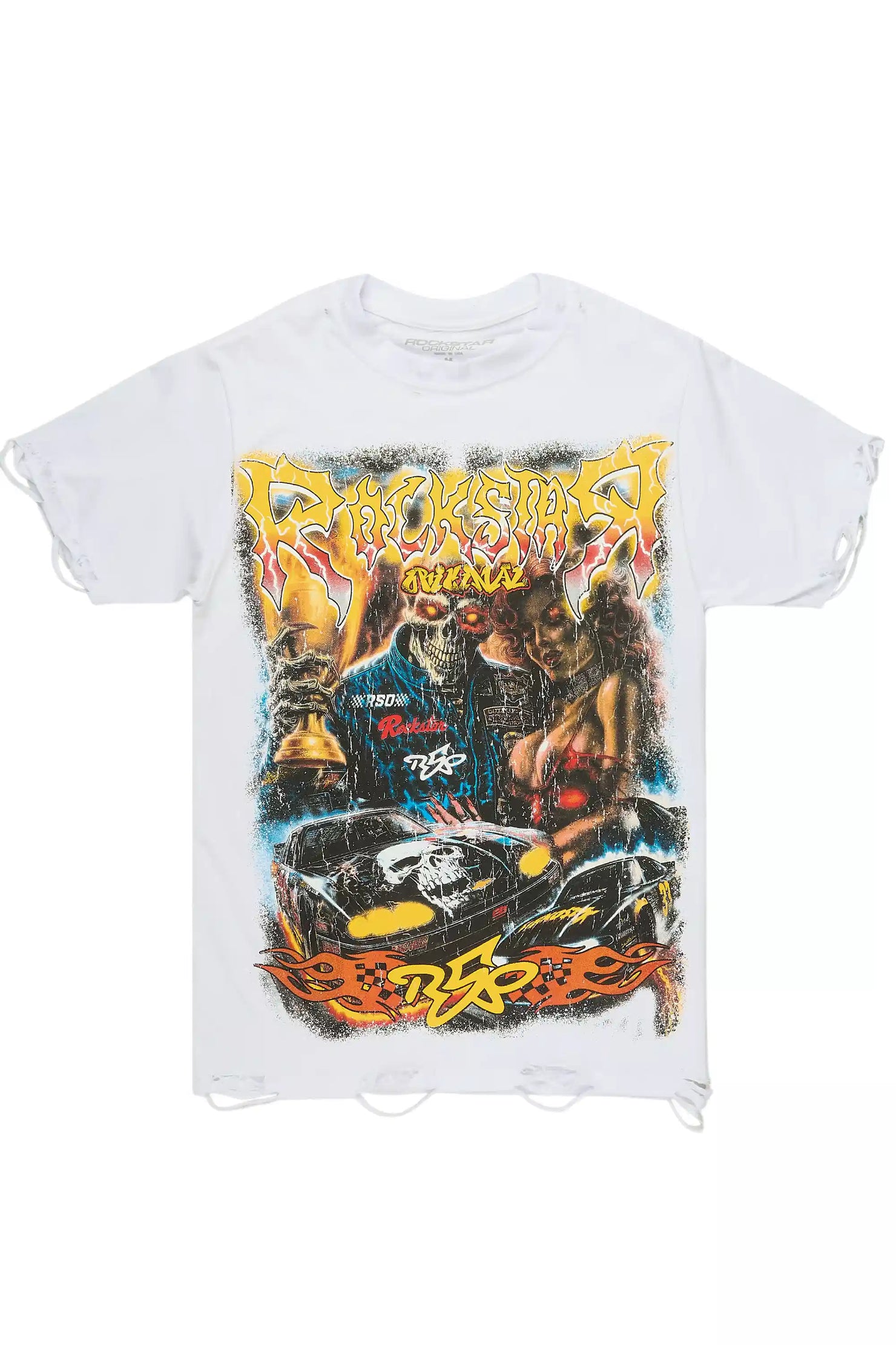 Daxton White/Multi Oversized Graphic T-Shirt