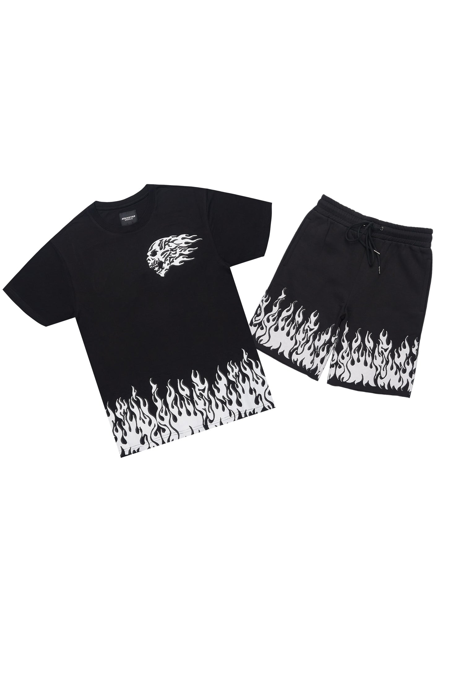 Bubble Black T-Shirt/Short Set