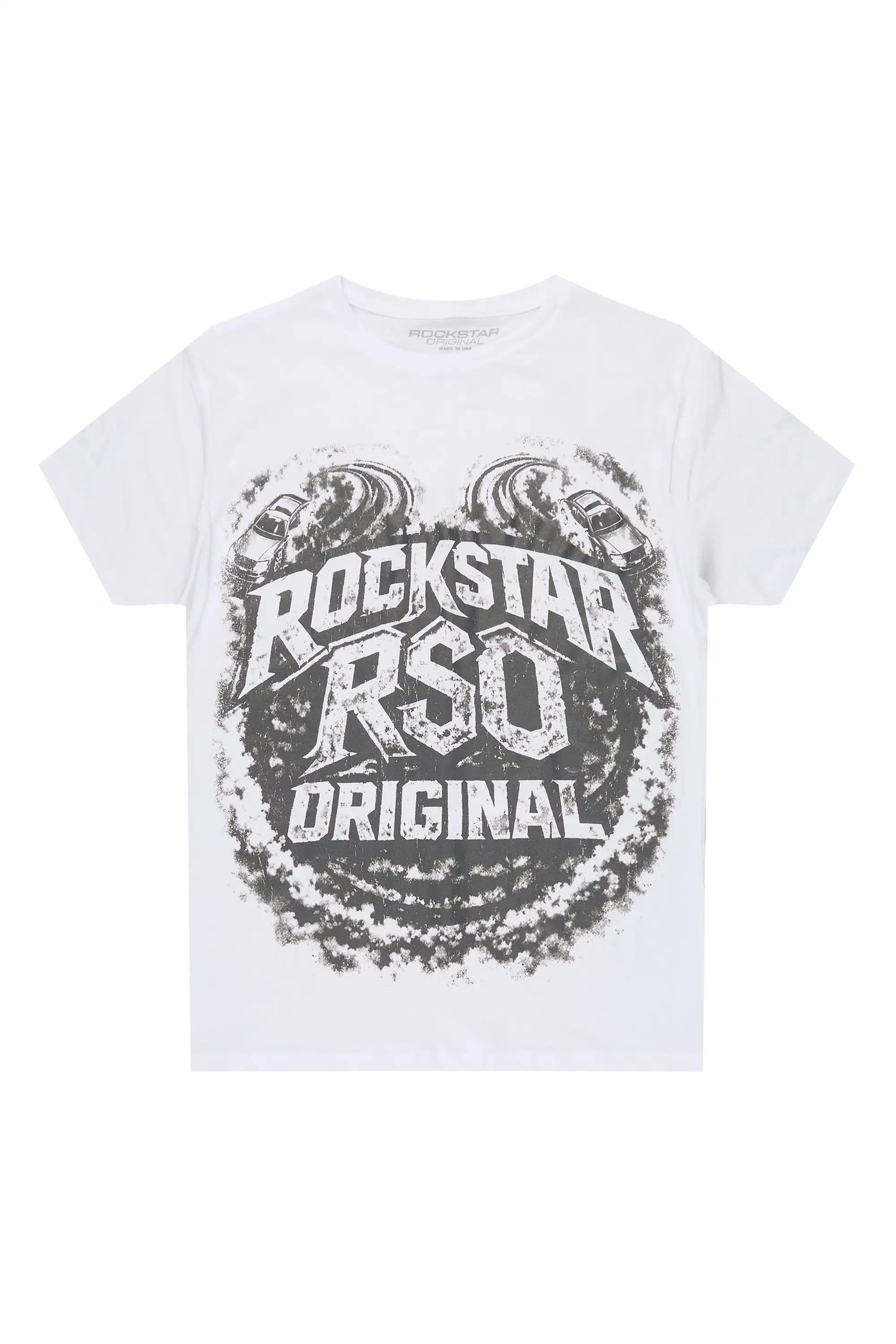Boys Malen White Graphic T-Shirt