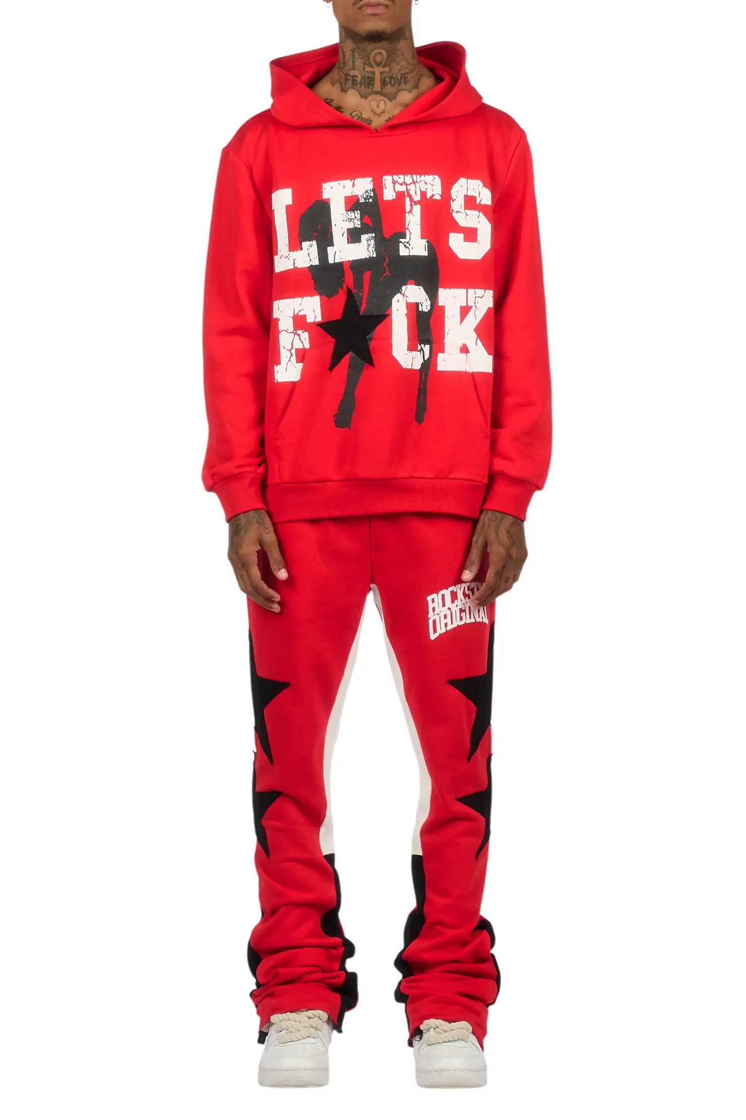 Pacino Red Stacked Track Set