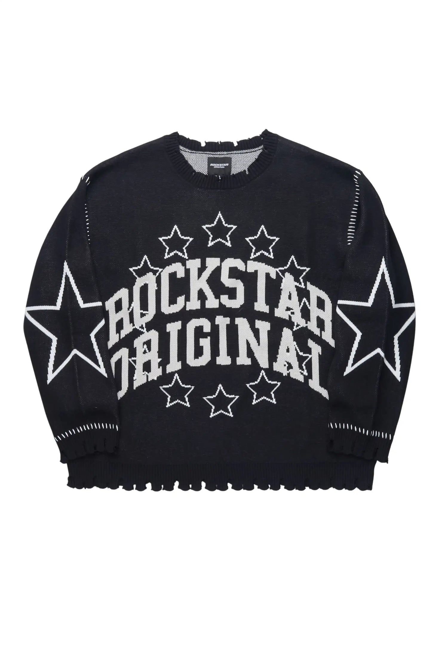 JayNia Black Crewneck Sweatshirt