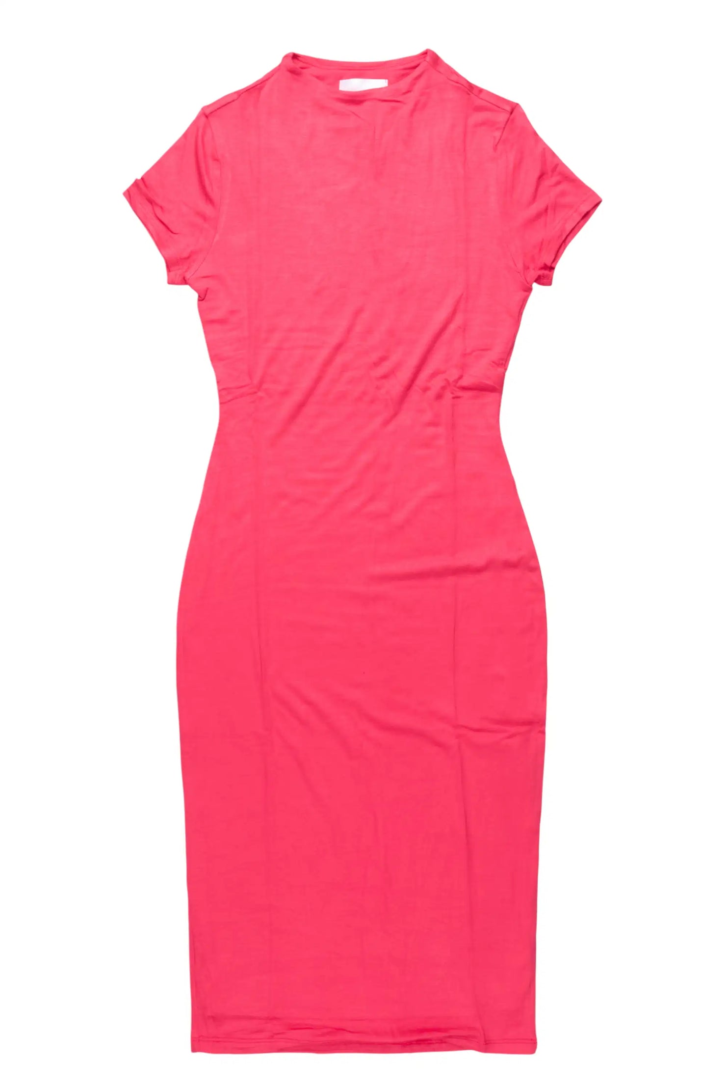 Sharaya Red Short Sleeve Midi Dress