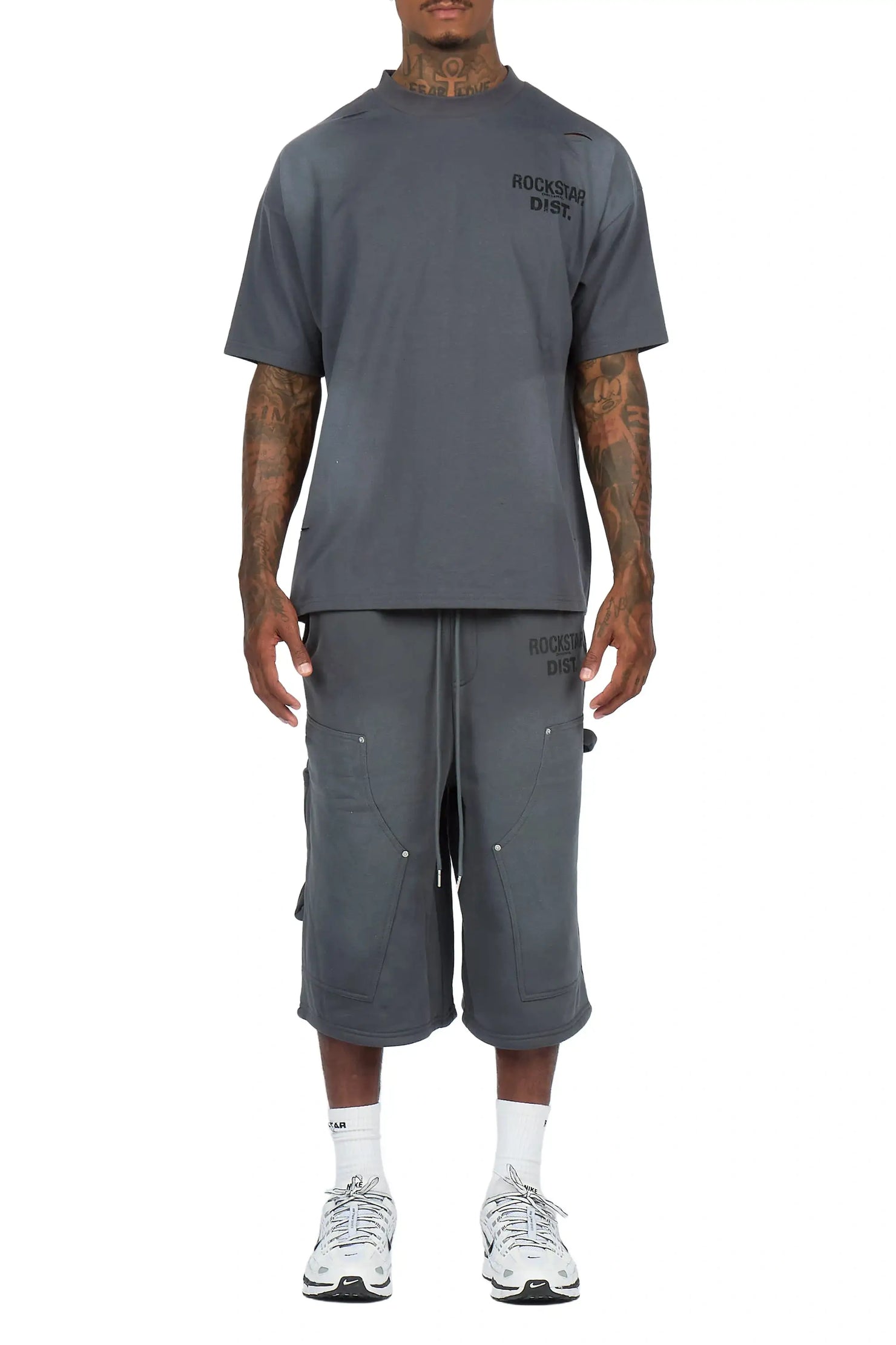 Finn Grey T-Shirt Jort Set