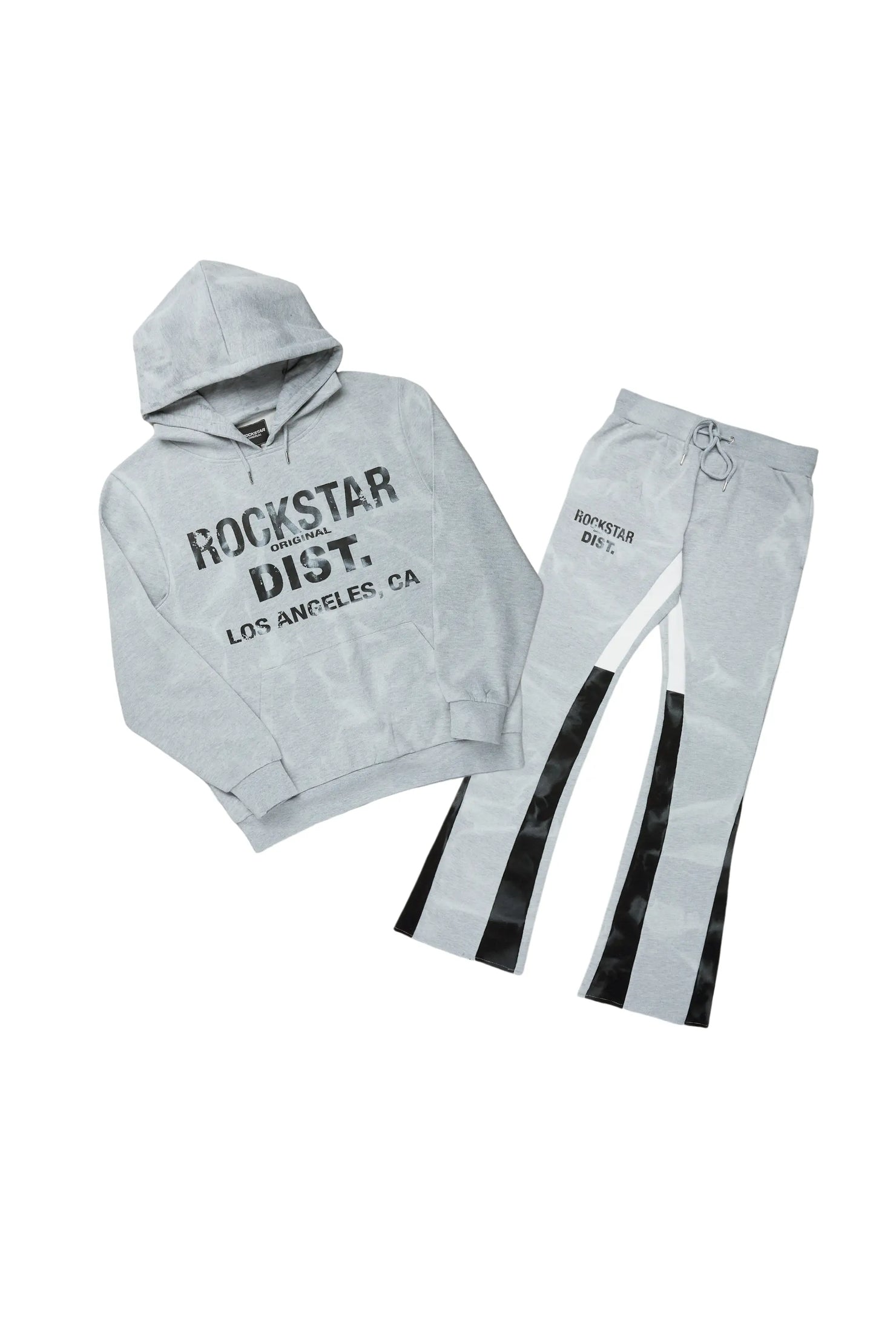 Boys Nelly Grey Stacked Pant Set