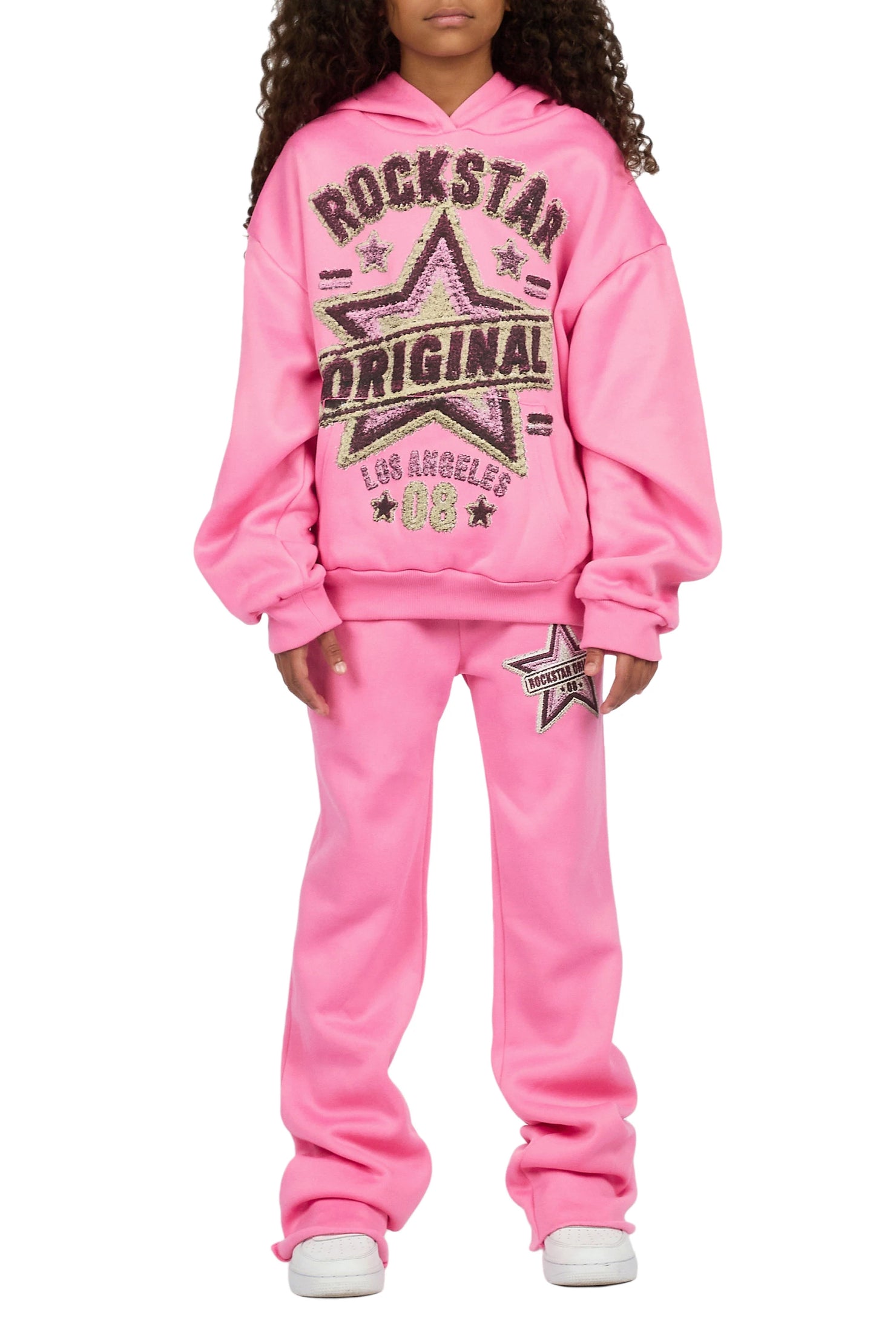 Girls Basiliskie Bubblegum Hoodie Track Set