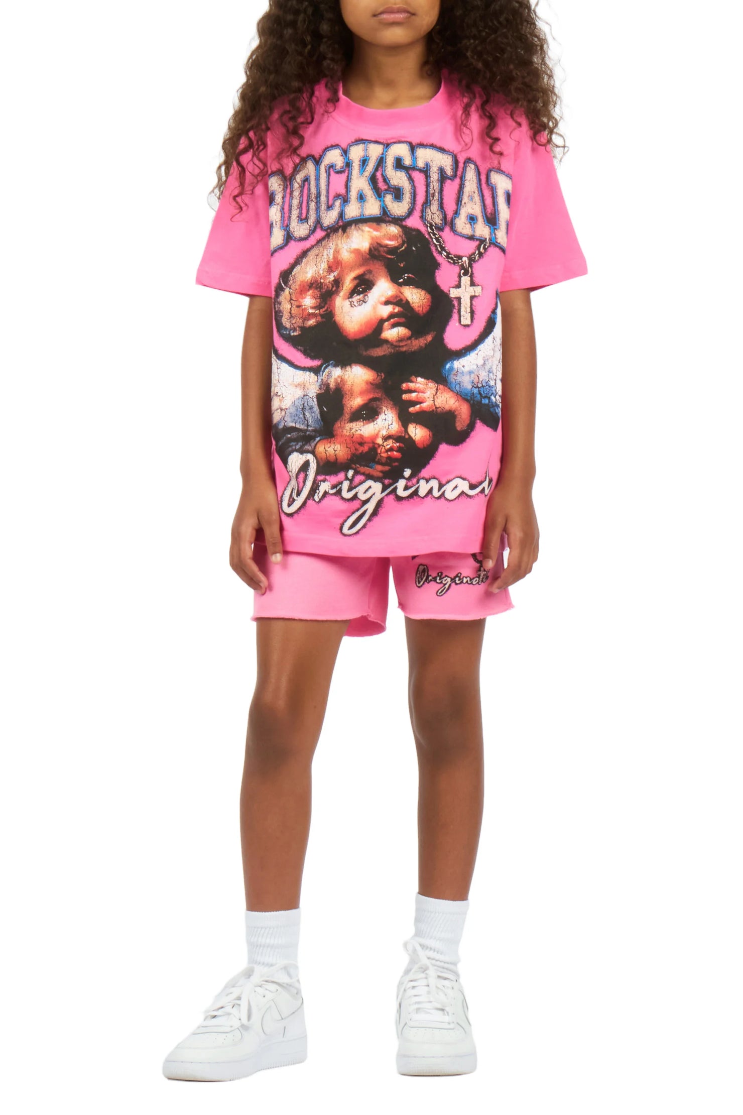 Girls Jovala Bubblegum T-Shirt Short Set