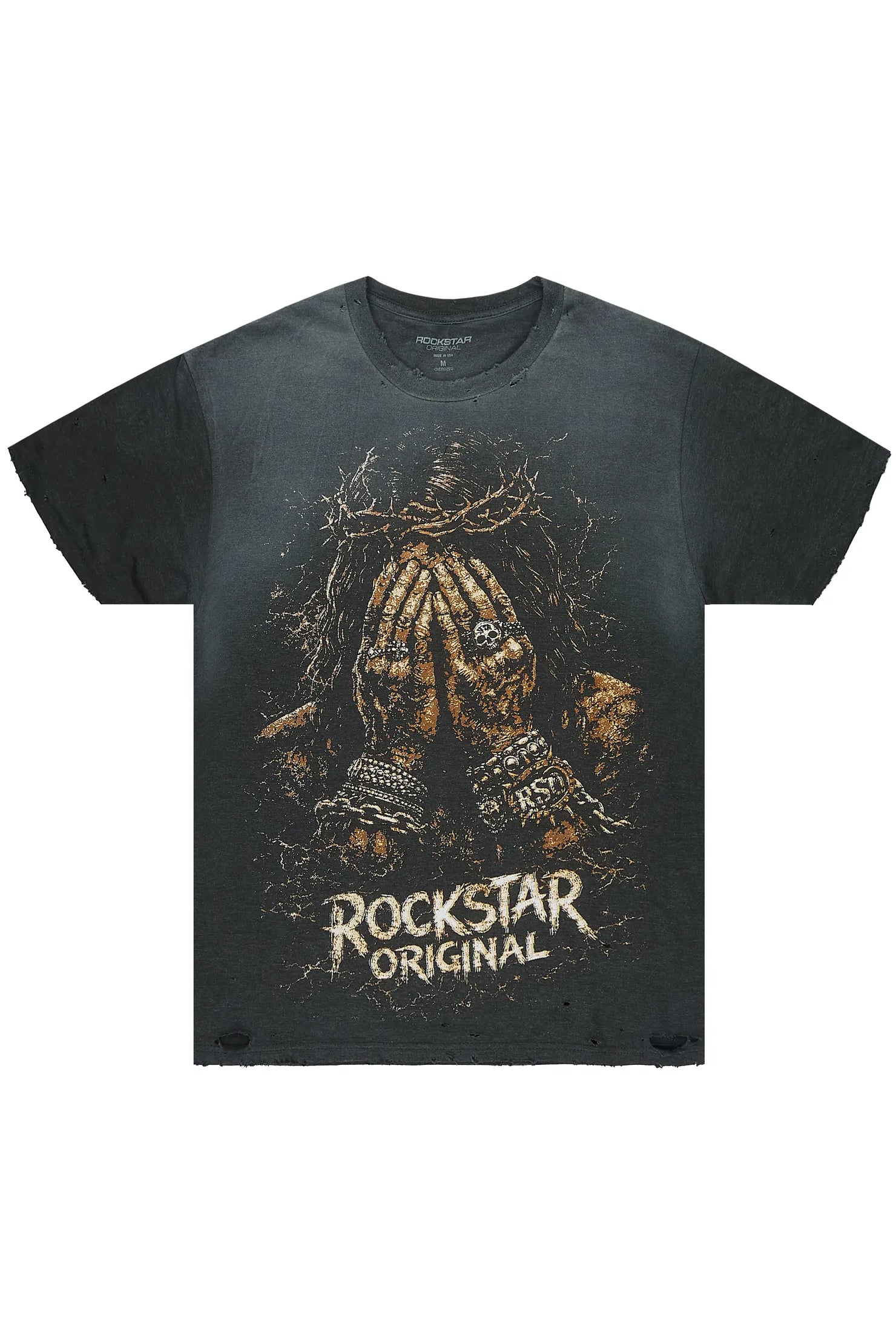 Sorrell Charcoal Oversized Graphic T-Shirt