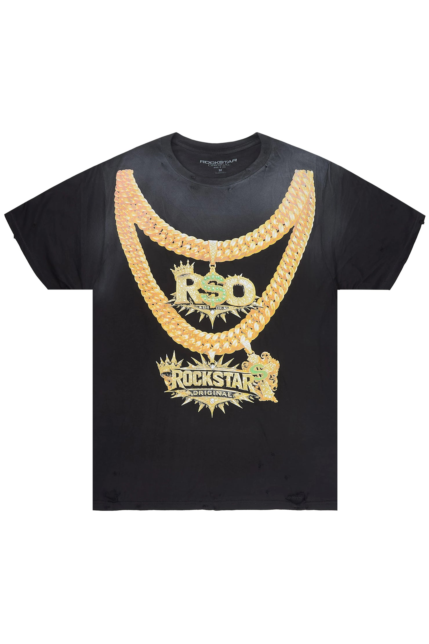 Keah Black Oversized Graphic T-Shirt