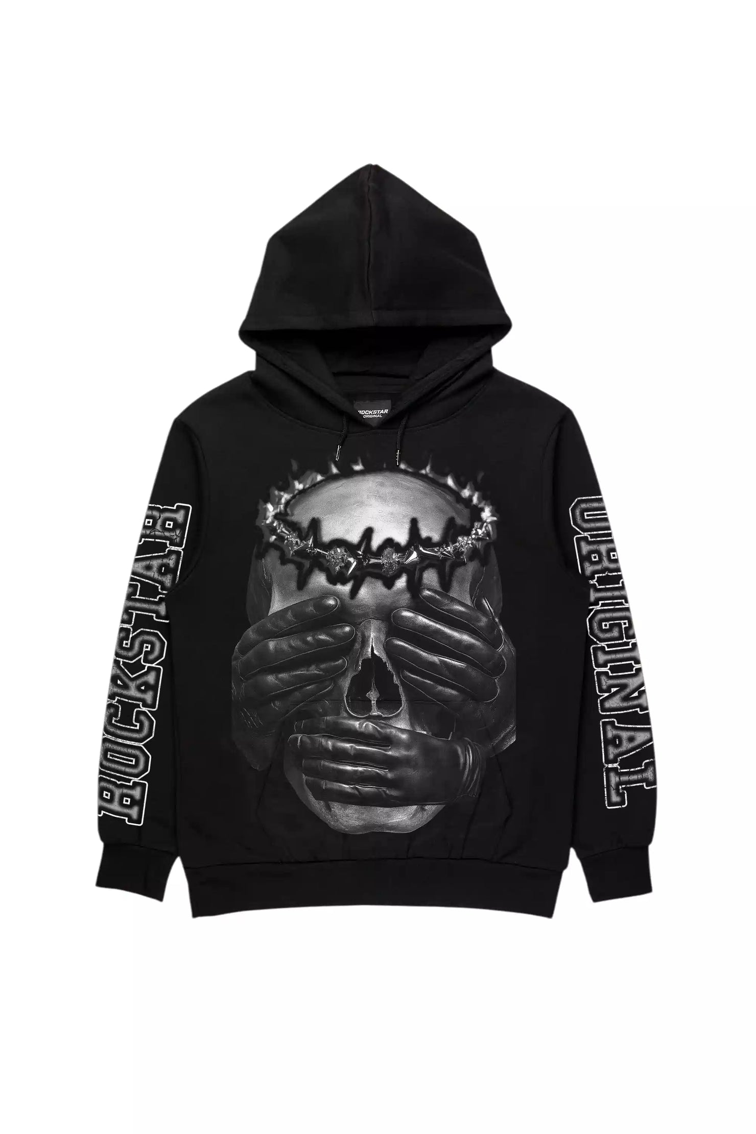 Jalena Black Graphic Hoodie