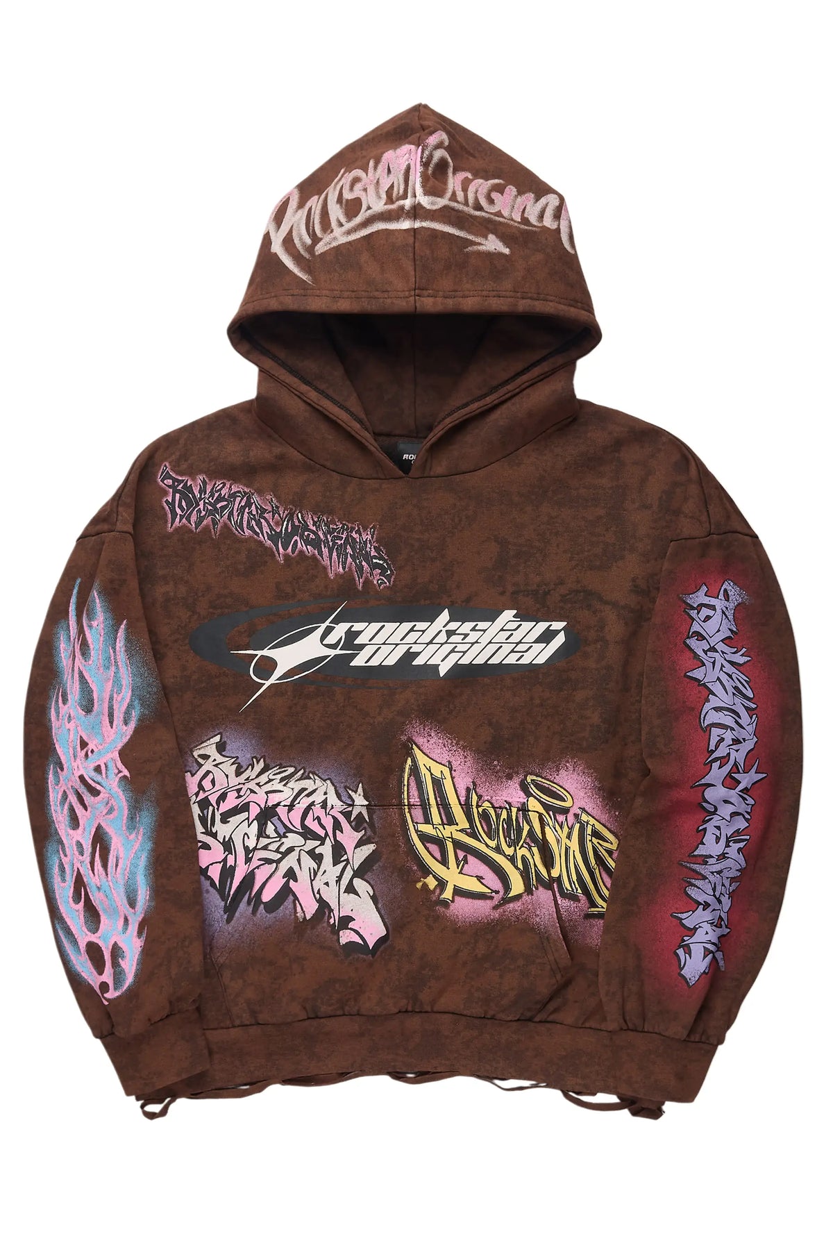 Bleka Brown Graphic Hoodie