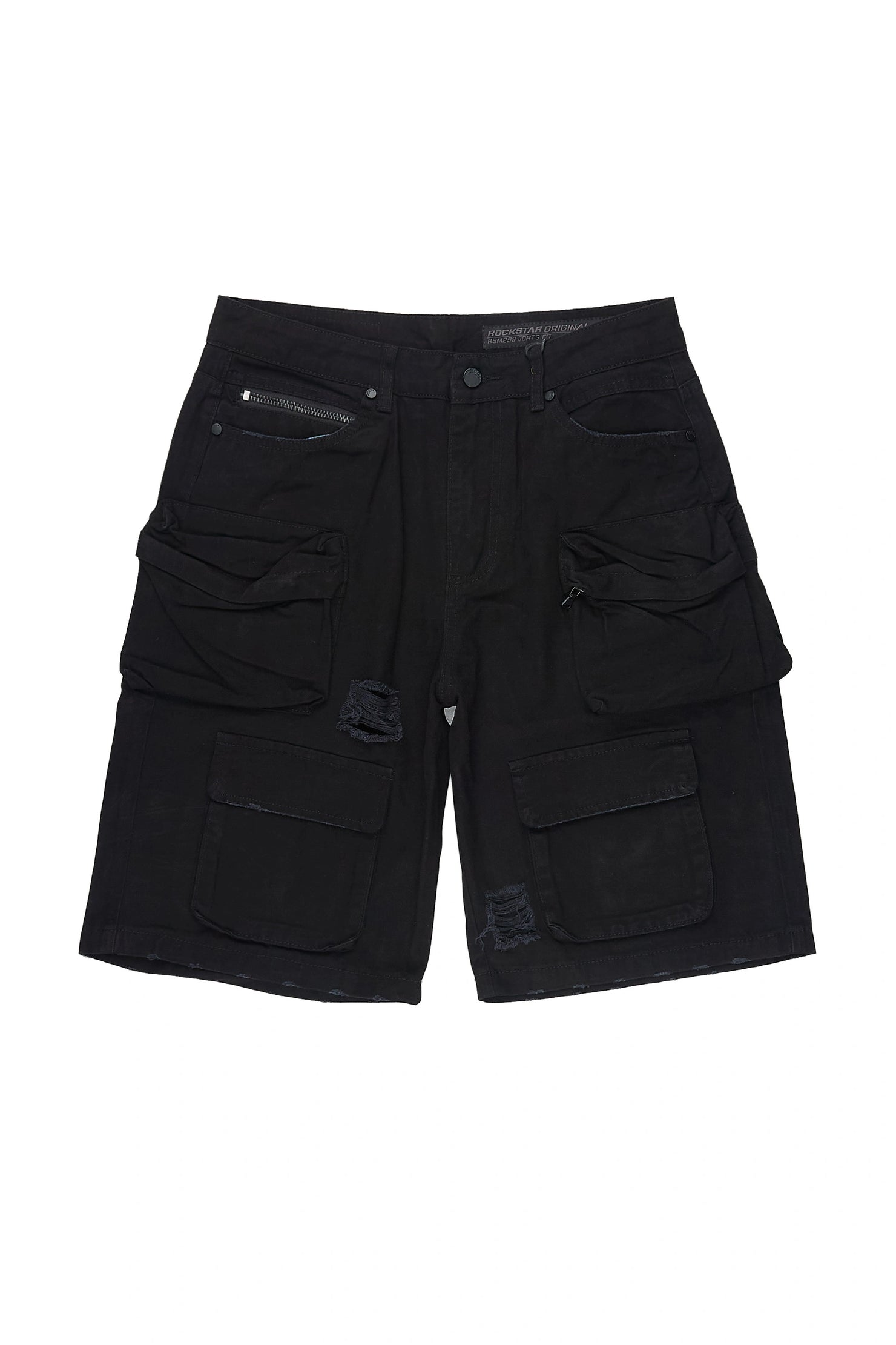 Savion Black Denim Short
