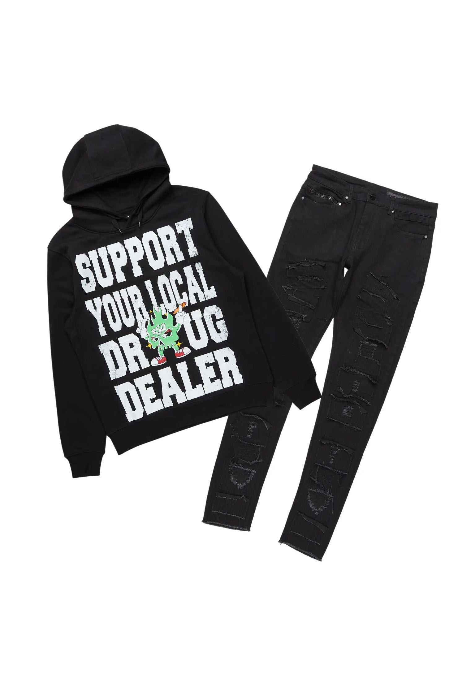 Tarl Black Hoodie & Camden Slim Fit Jean Bundle