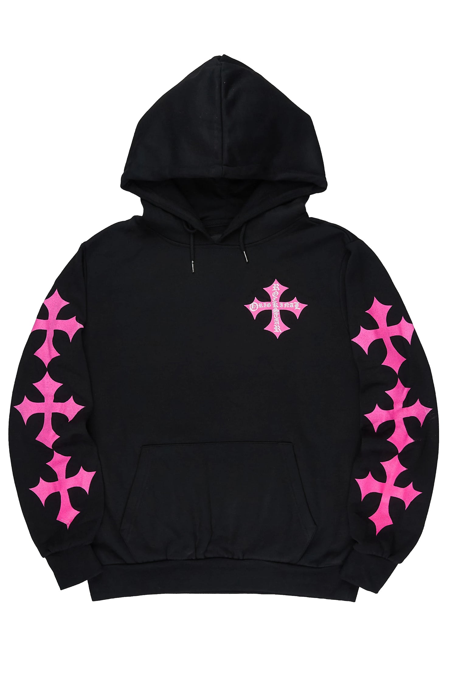 Slaydr Black/Pink Graphic Hoodie