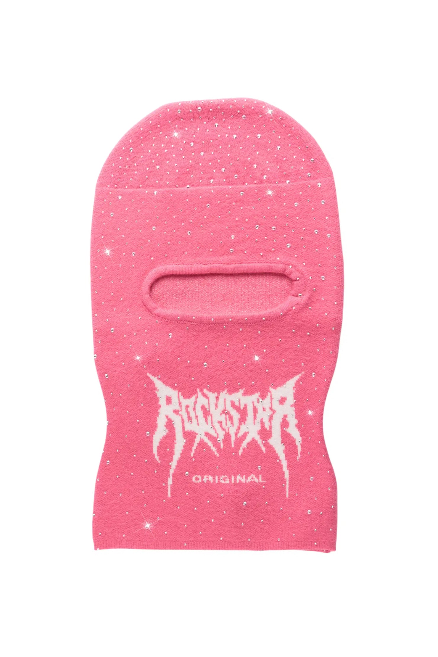 Porsha Hot Pink Rhinestone Ski Mask
