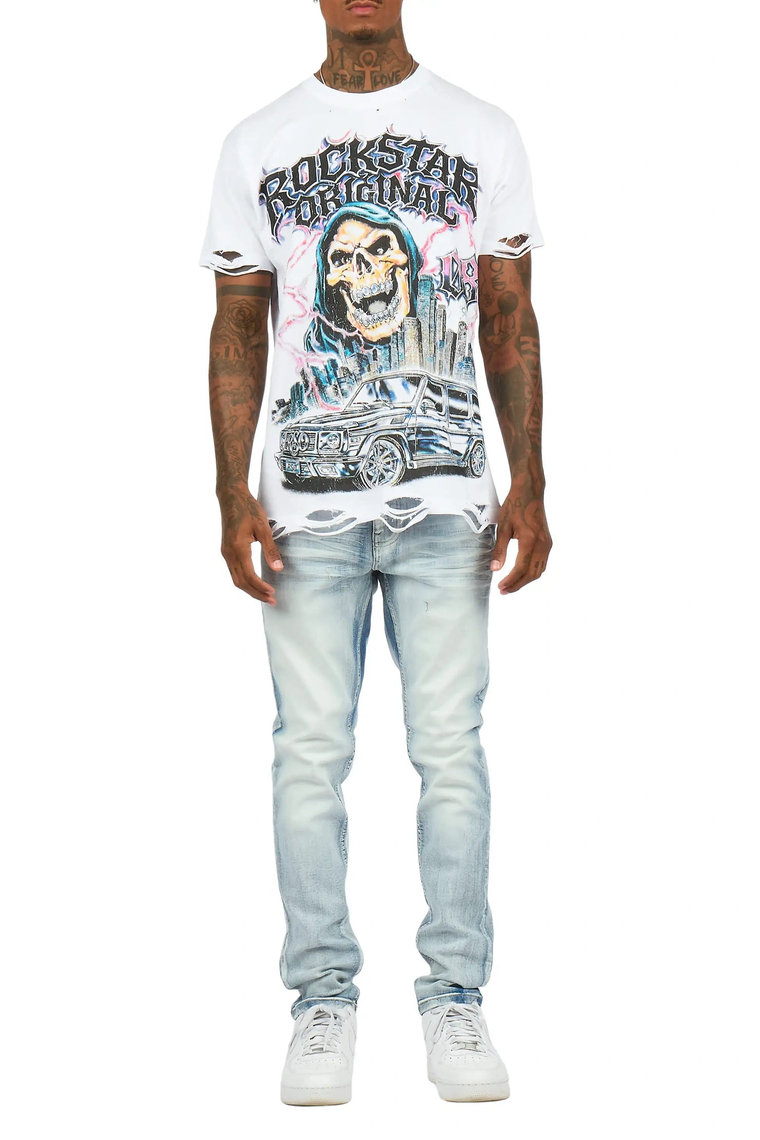 Jerell Light Sand Blue Slim Fit Jean