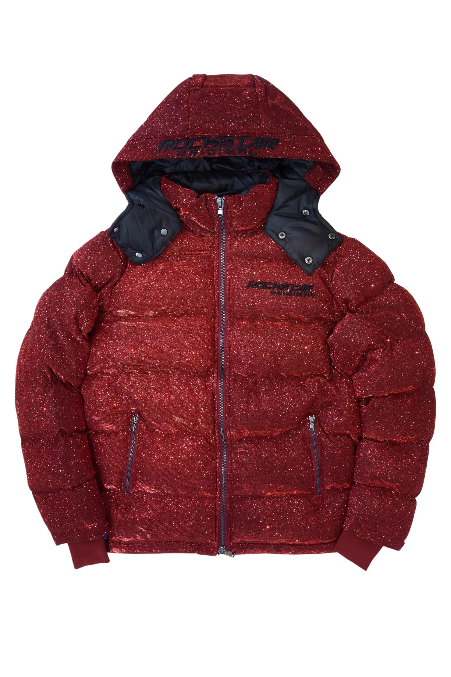 Gleam Red Puffer Jacket