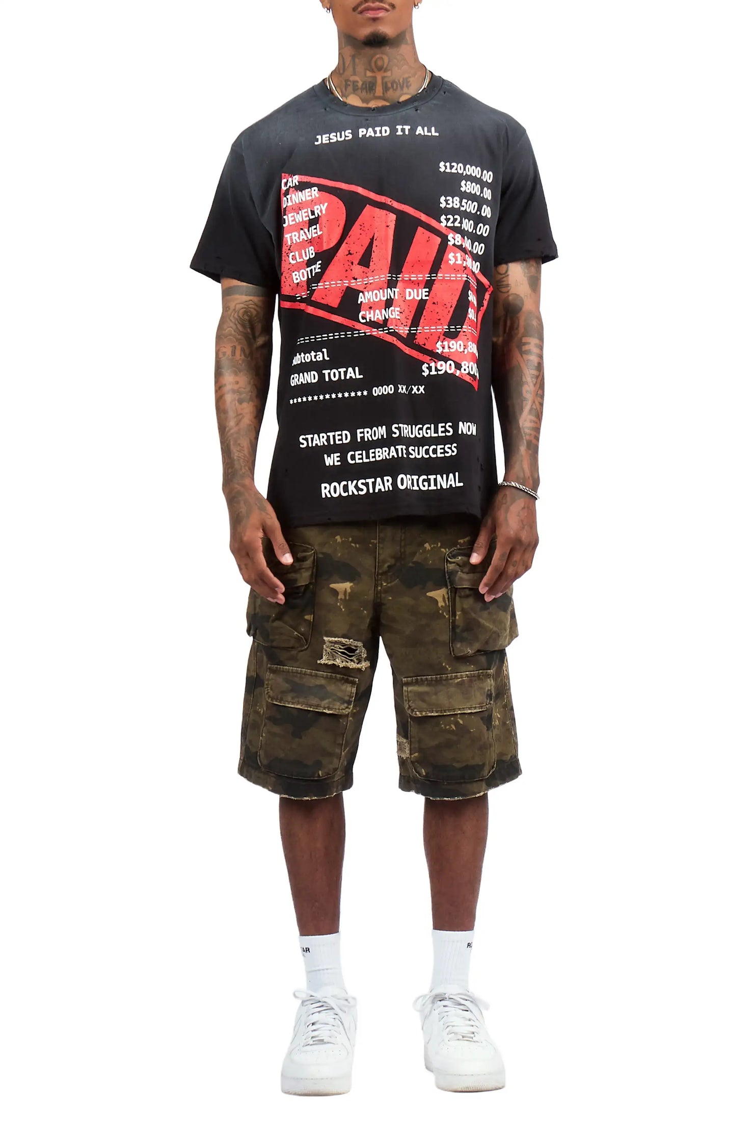 Savion Camo Denim Short