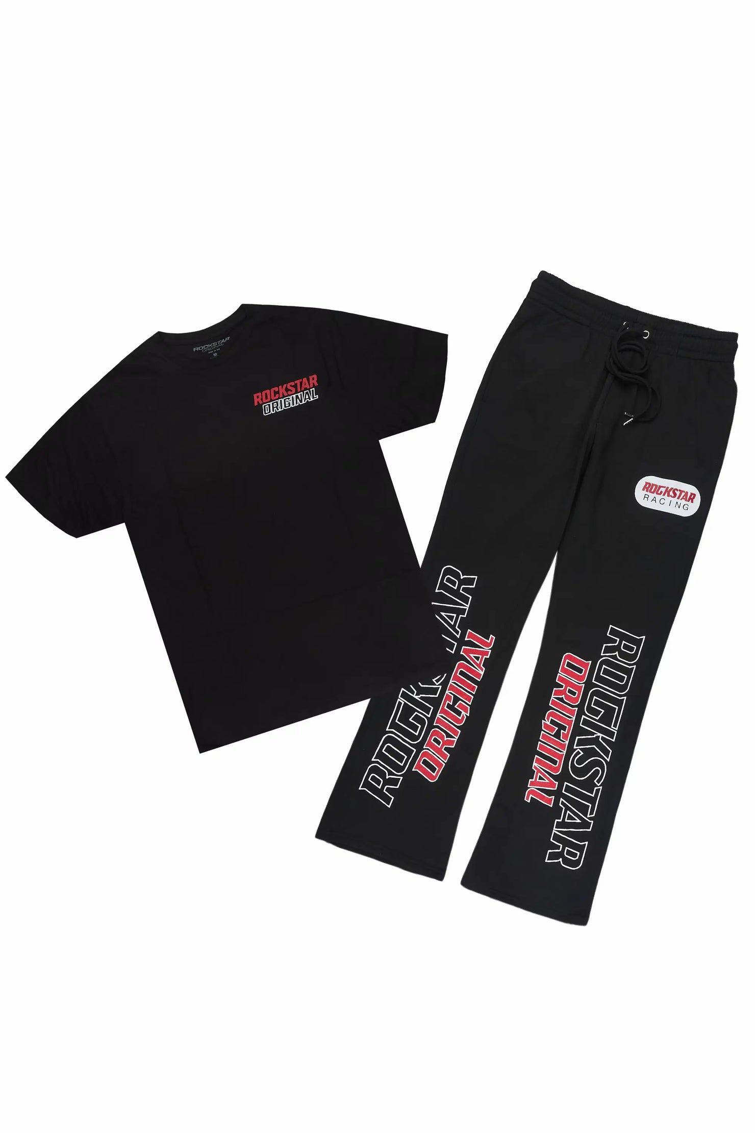 Spiller Black T-Shirt/Relaxed Pant Track Set