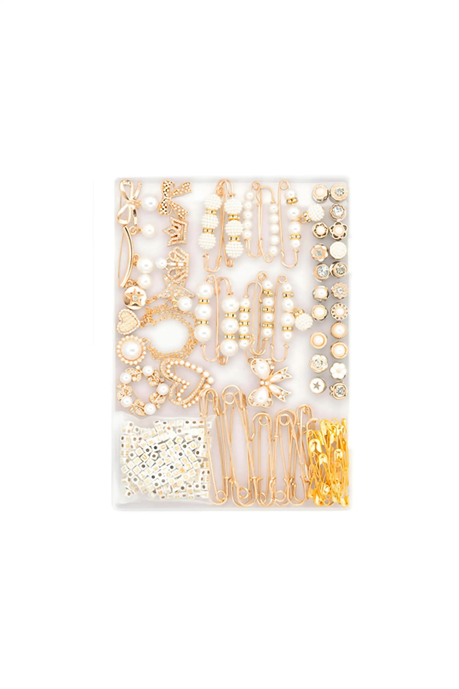 Girls Vexa Gold Beads Shoe Charms