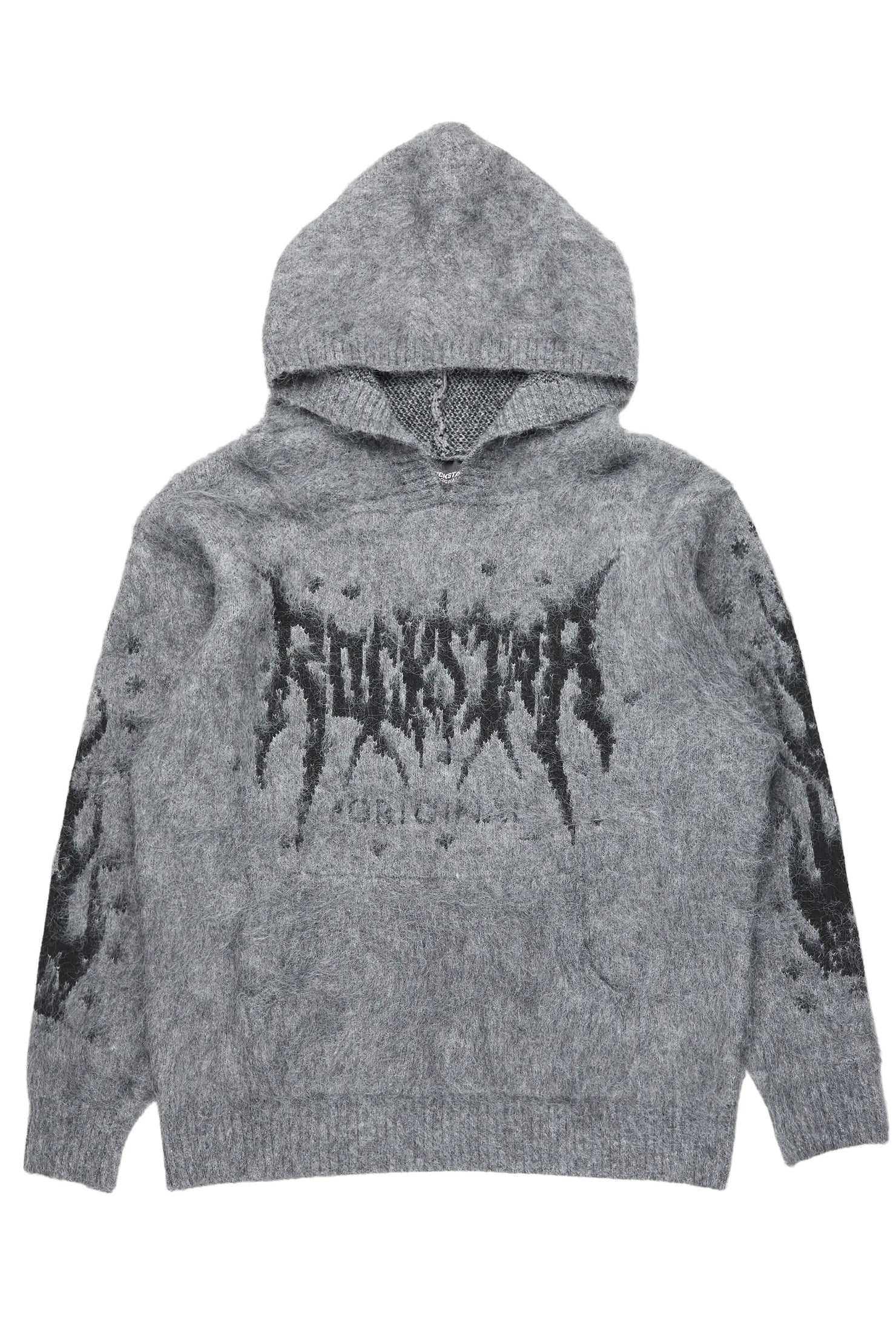 Evelyn Grey Graphic Hoodie