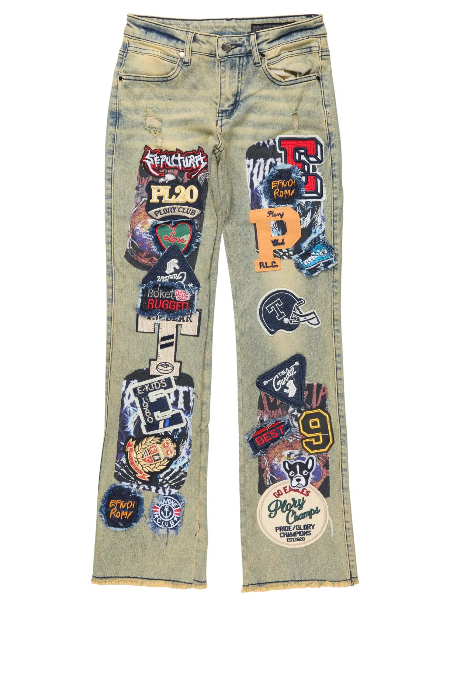 Boys Espen Tint Stacked Flare Jean