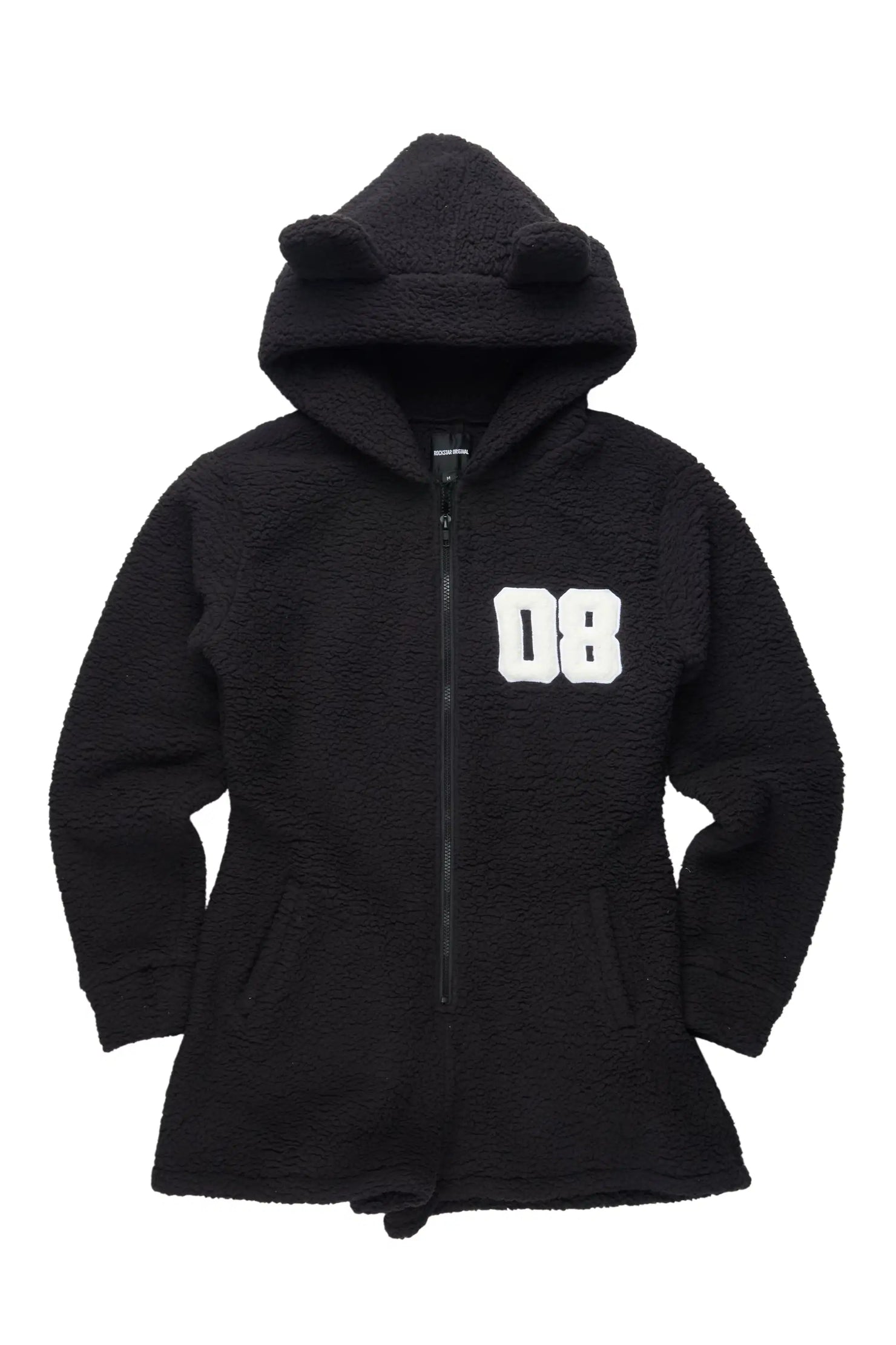 Shanakia Black Romper Sherpa