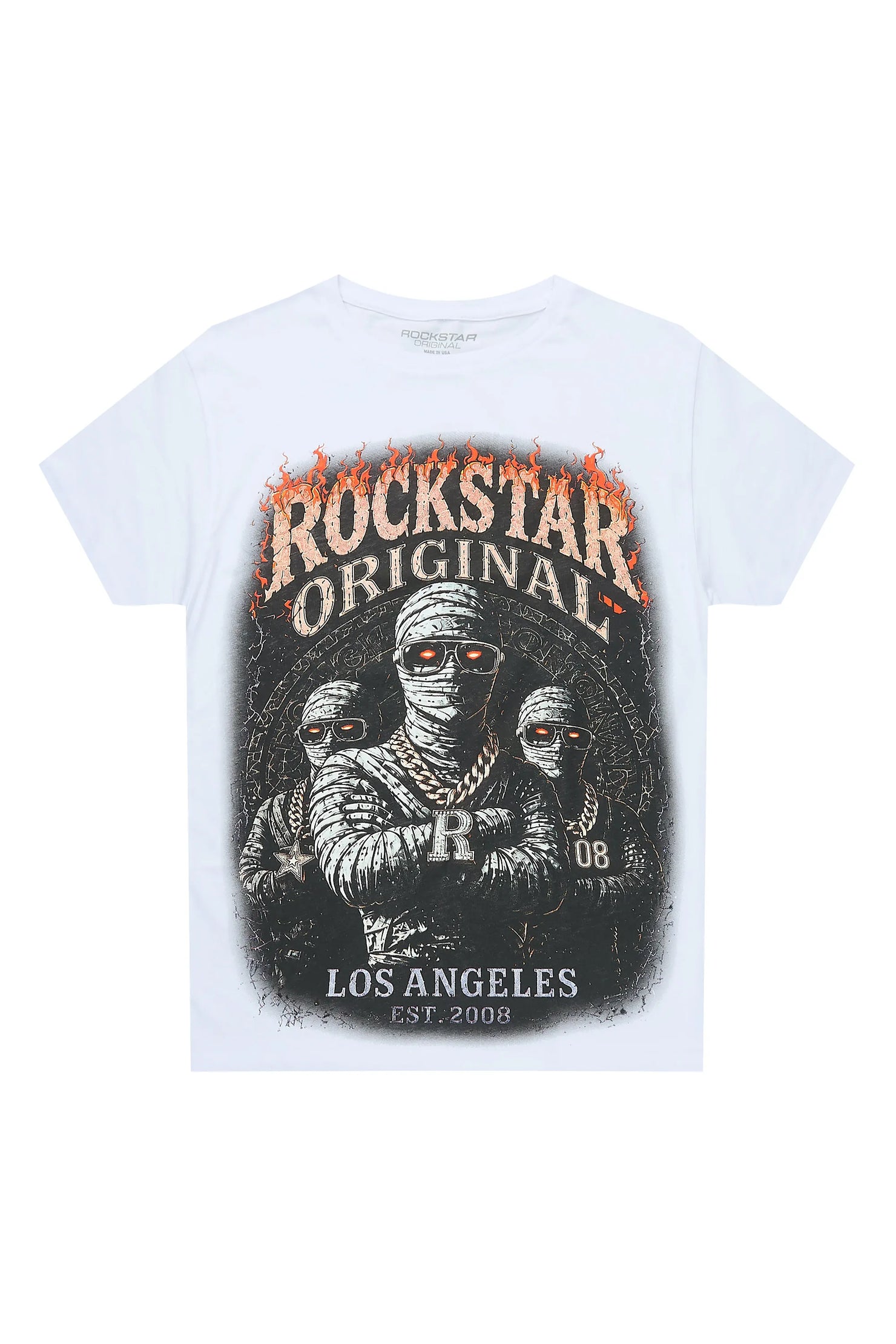 Boys Taunt White Grapchic T-Shirt