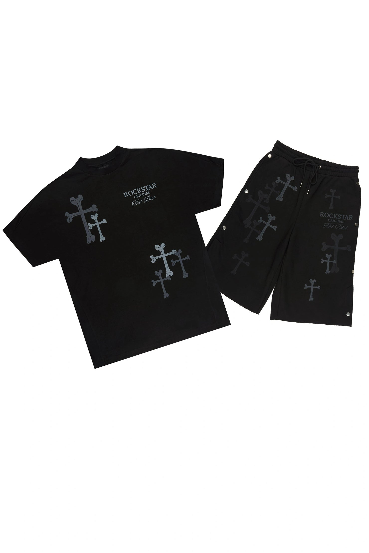 Roddy Black T-Shirt/ Short Set
