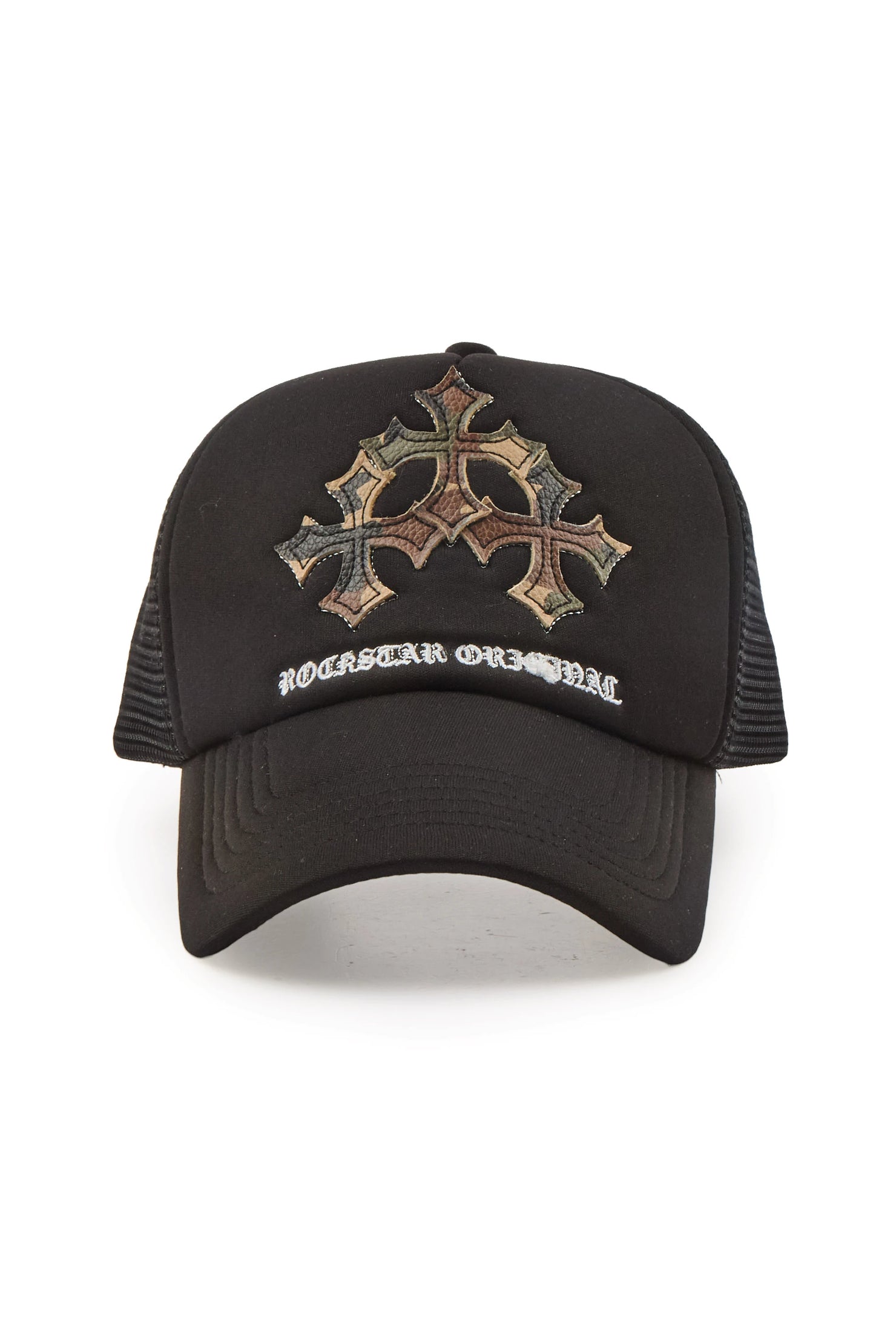 Matheson Black/Camo Trucker Hat