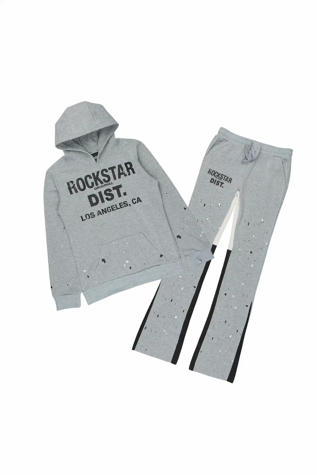 Boys Scottie Heather Grey Stacked Flare Track Set