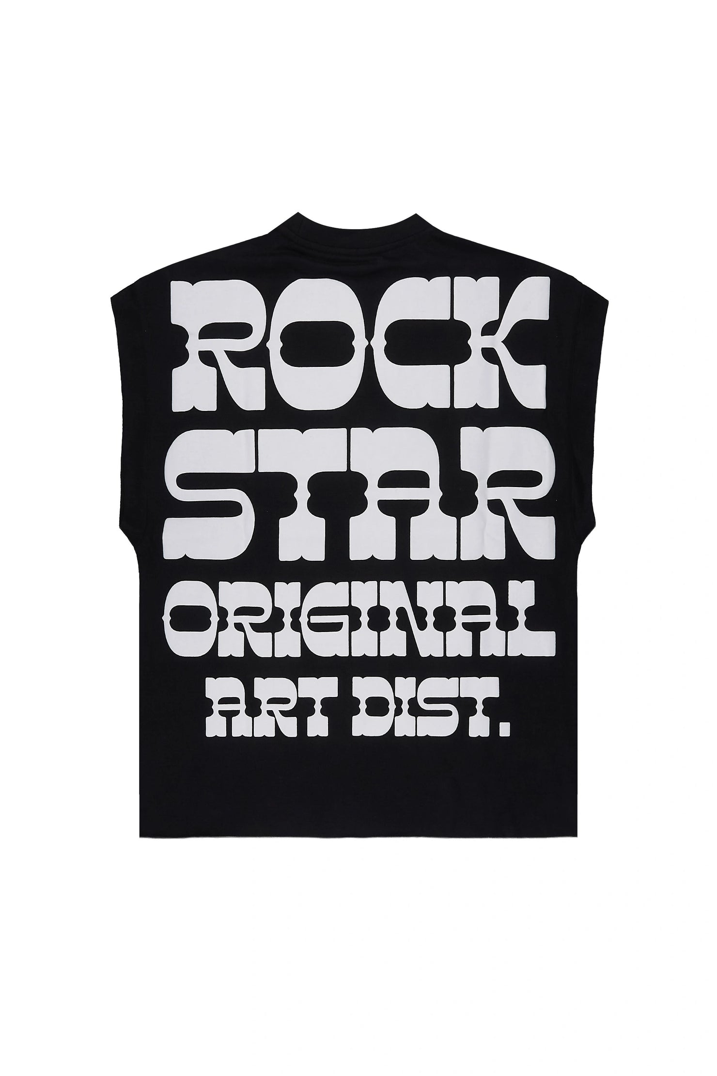 Plot Black Cut Sleeve Tee