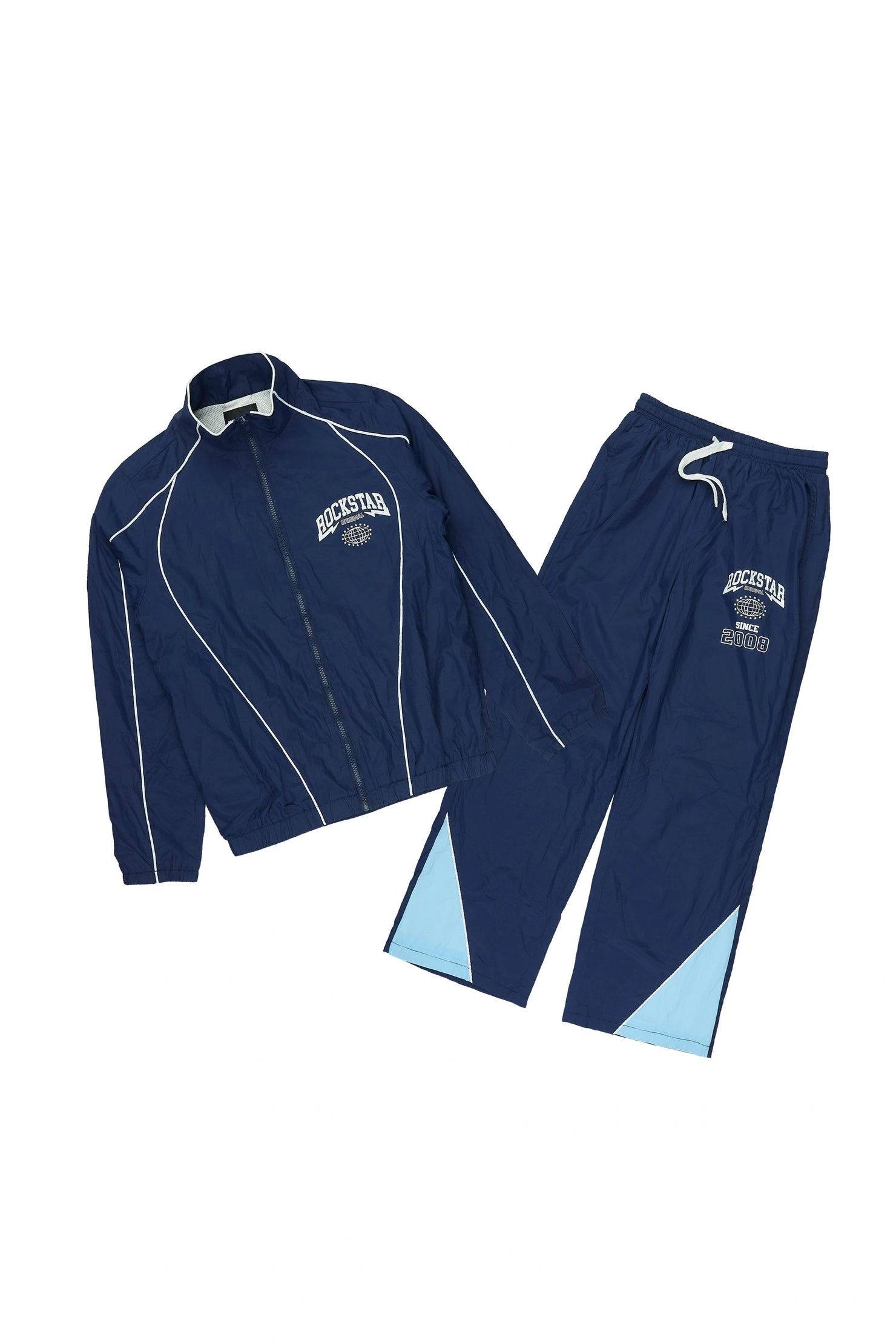 Boys Ventoso Blue Windbreaker Jacket Track Set