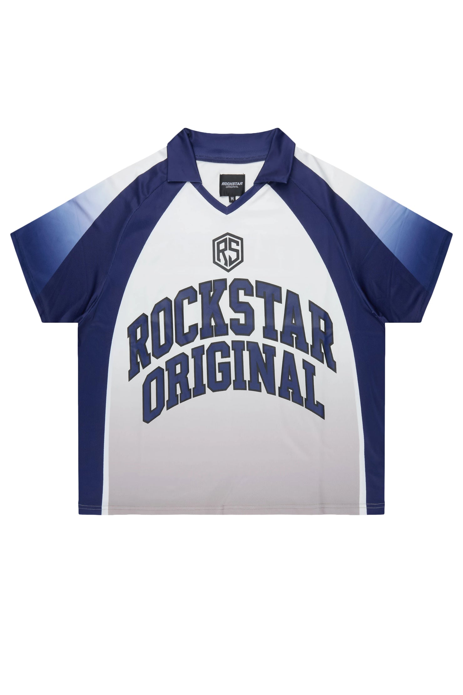 Ricco Blue/White World Soccer Inspired Graphic Jersey