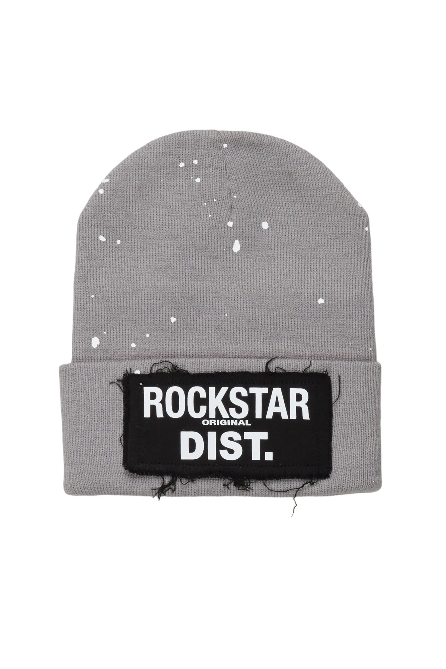 Advik Grey Graphic Beanie