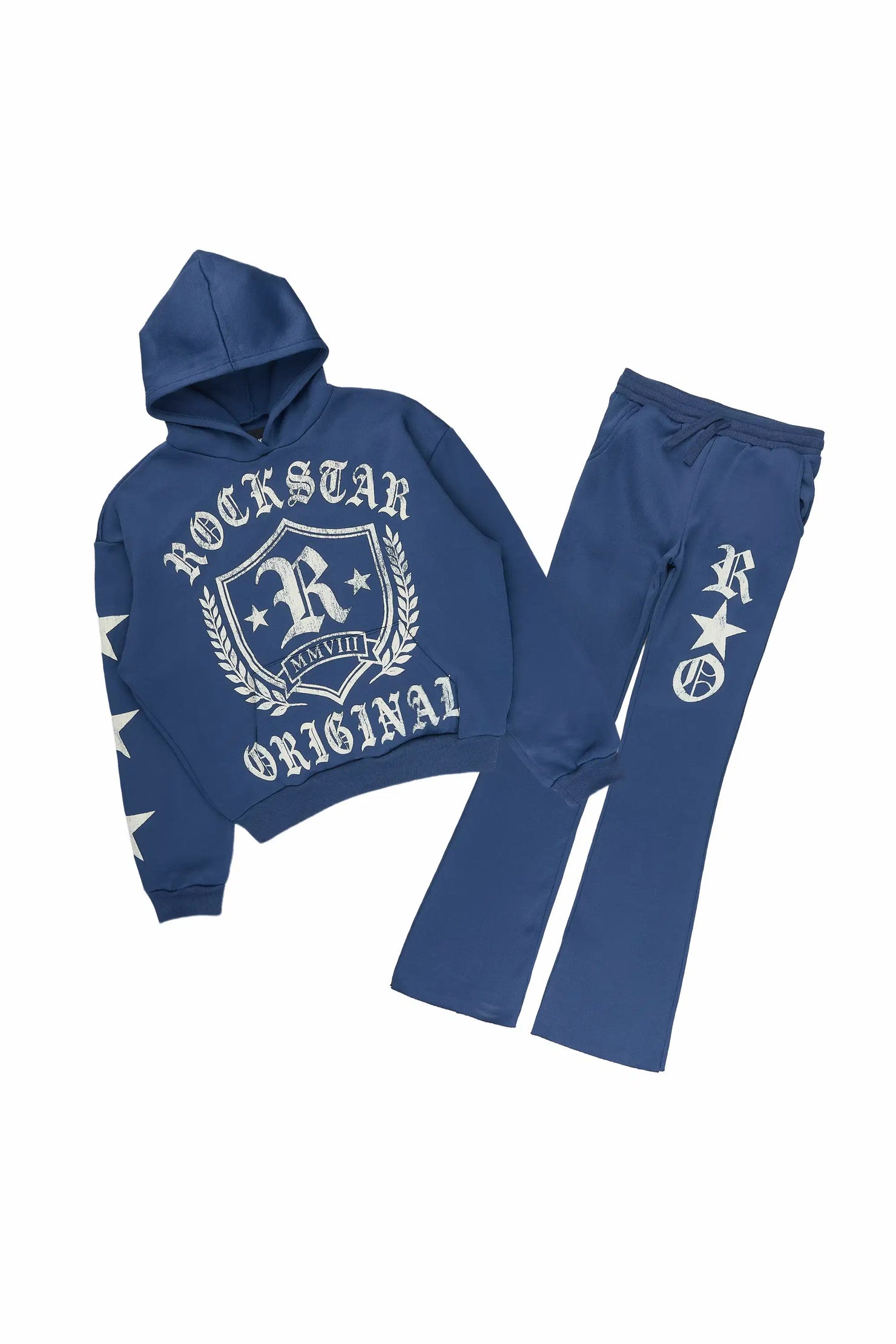 Boys Vestige Navy Hoodie Track Set