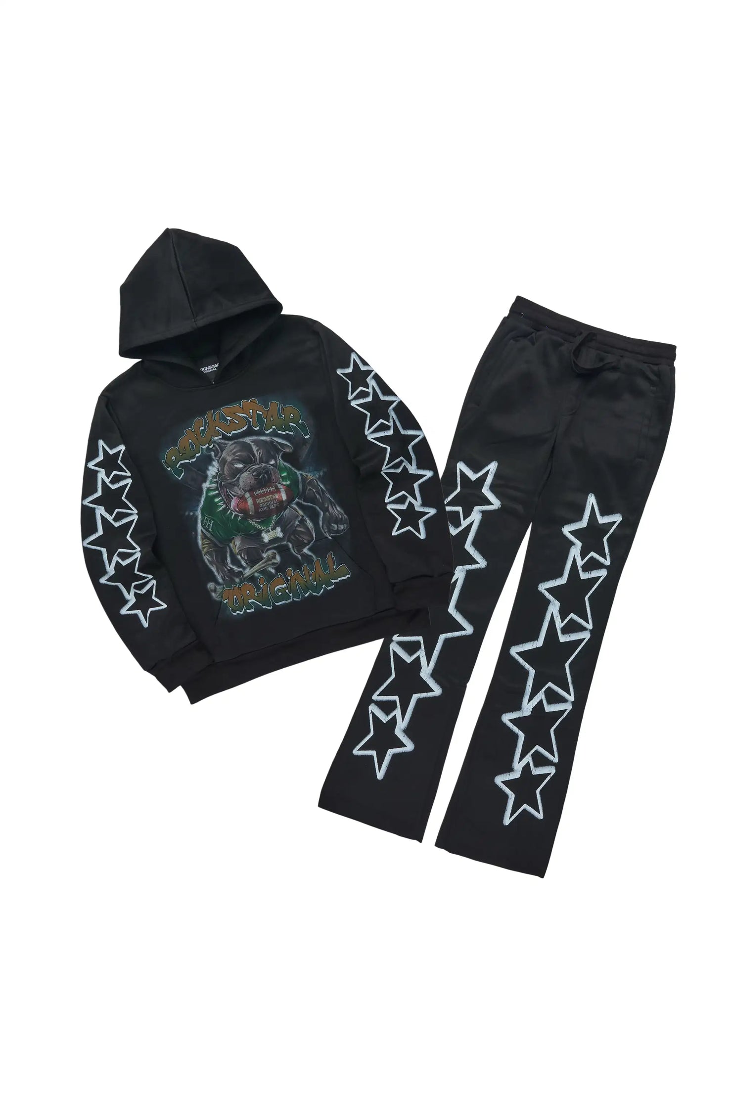 Boys Brayix Black/White Stacked Track Set