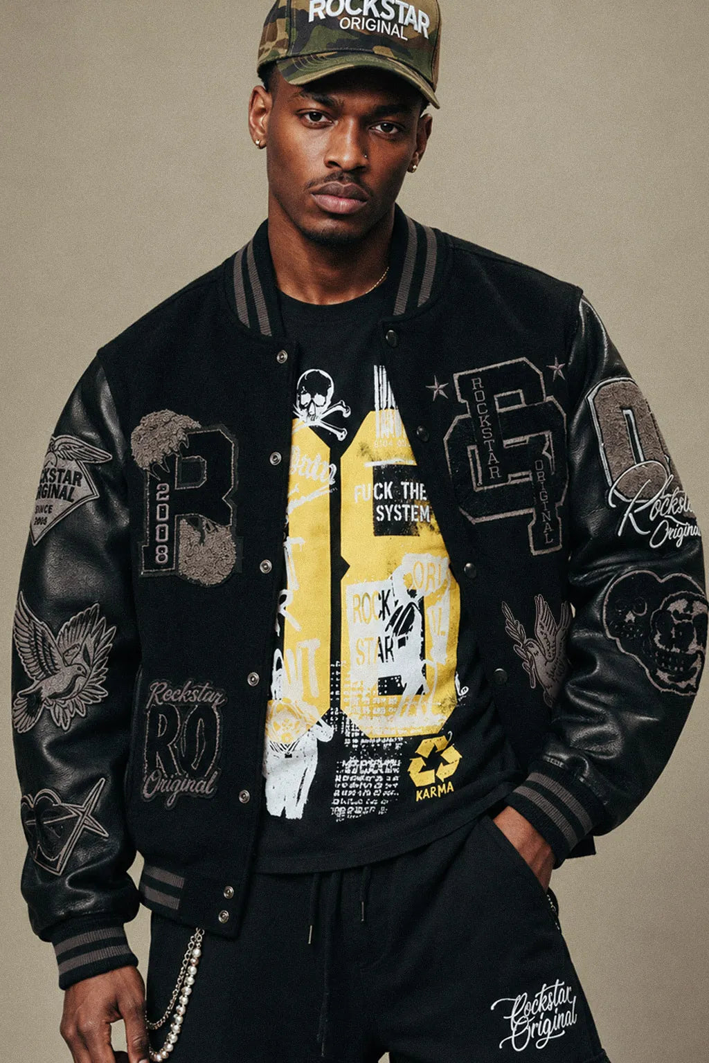 Grill 3.0 Black/Yellow Oversized Graphic T-Shirt